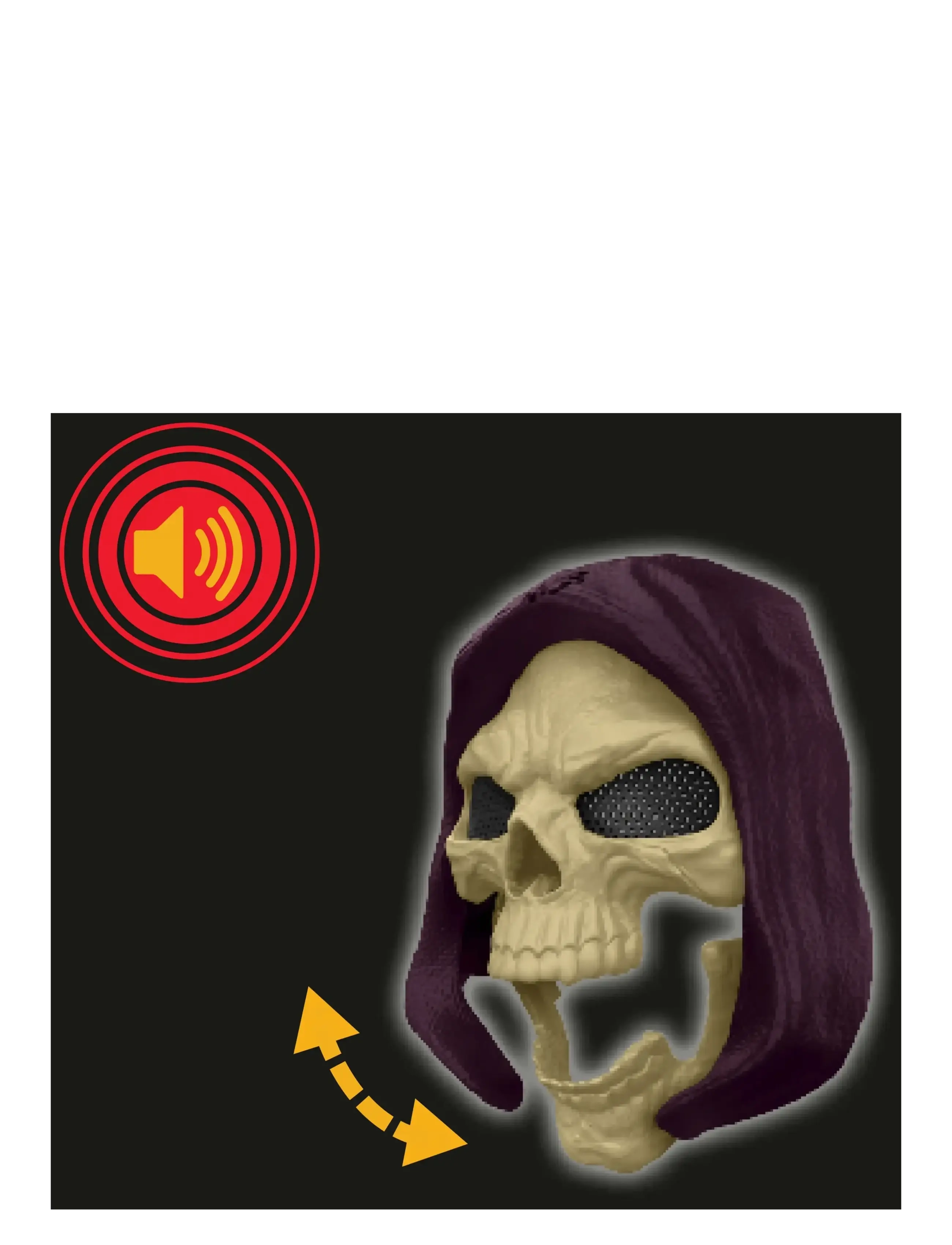 Motu - Skeletor Mask, 2026 Movie Look, Lights & Sounds Roleplay Costume Face Cover - kostüm-zubehör - multicolor - 4