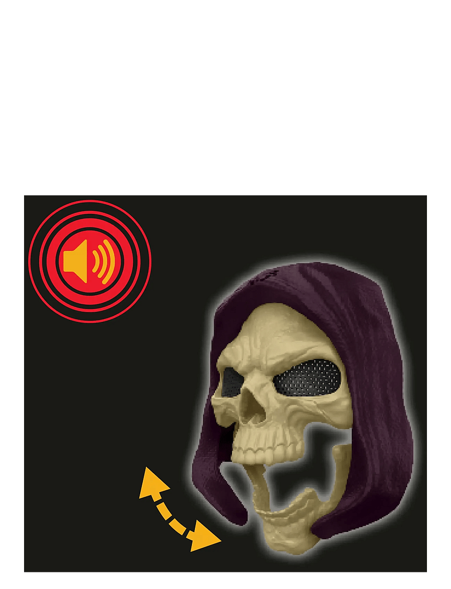 Motu - Skeletor Mask, 2026 Movie Look, Lights & Sounds Roleplay Costume Face Cover - kostüm-zubehör - multicolor - 4