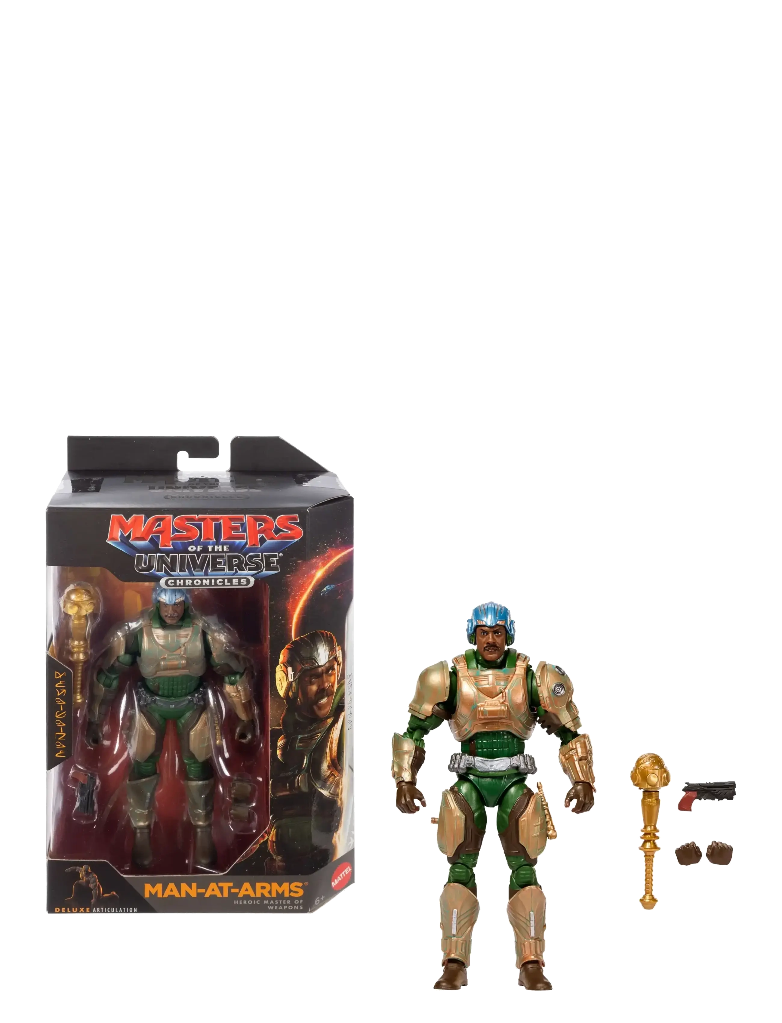 Motu 2026 Movie Accurate Chronicles Man-At-Arms 6.5 Inch Scale Action Figure Hero - Žaidimų rinkiniai ir veiksmo figūrėlės - MULTICOLOR / gold