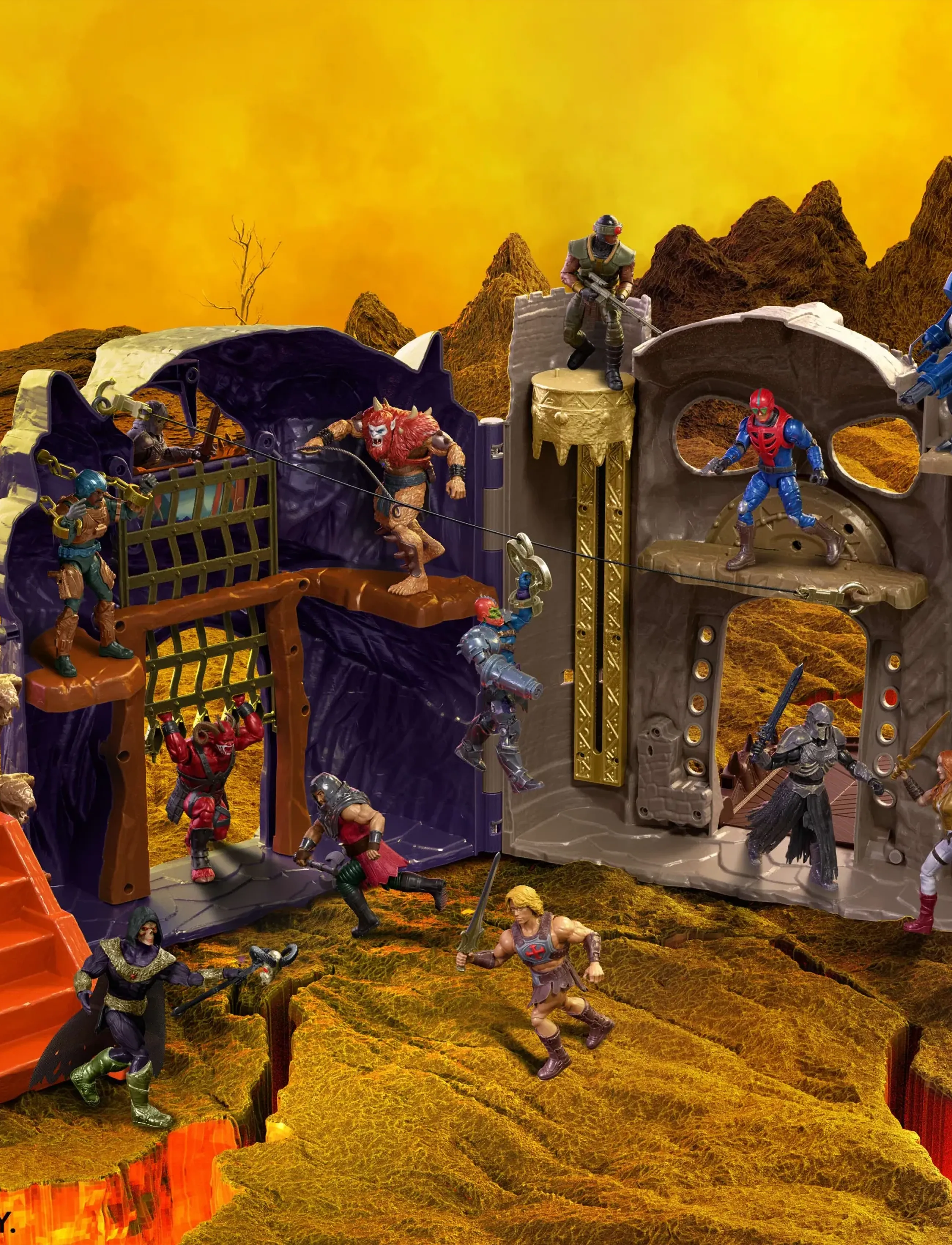 Motu - Battle for Eternia Playset, Castle Grayskull, Snake Mountain & Skeletor - spiel-sets - multicolor - 0