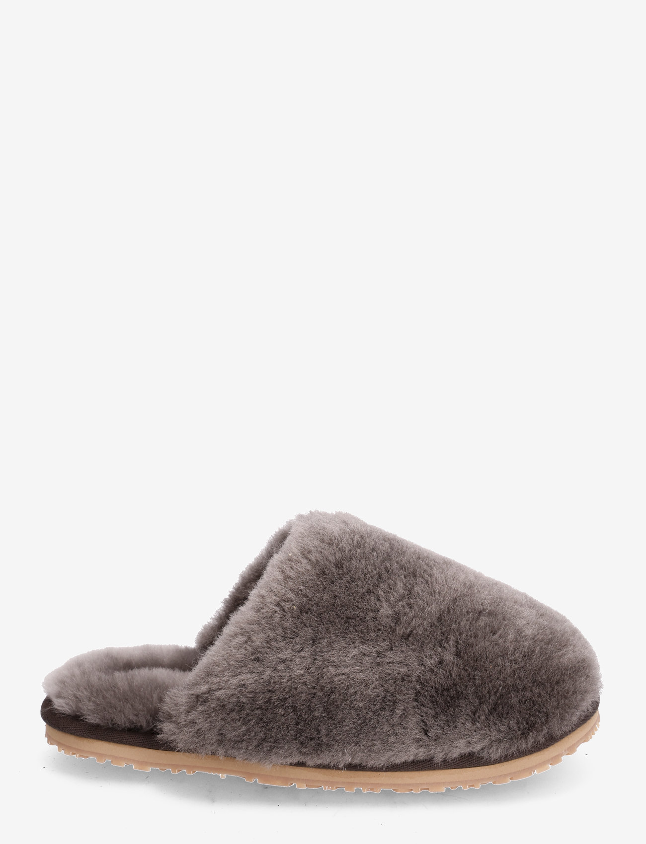 MOU - Closed Toe sheepskin fur slipper - syntymäpäivälahjat - charcoal - 1