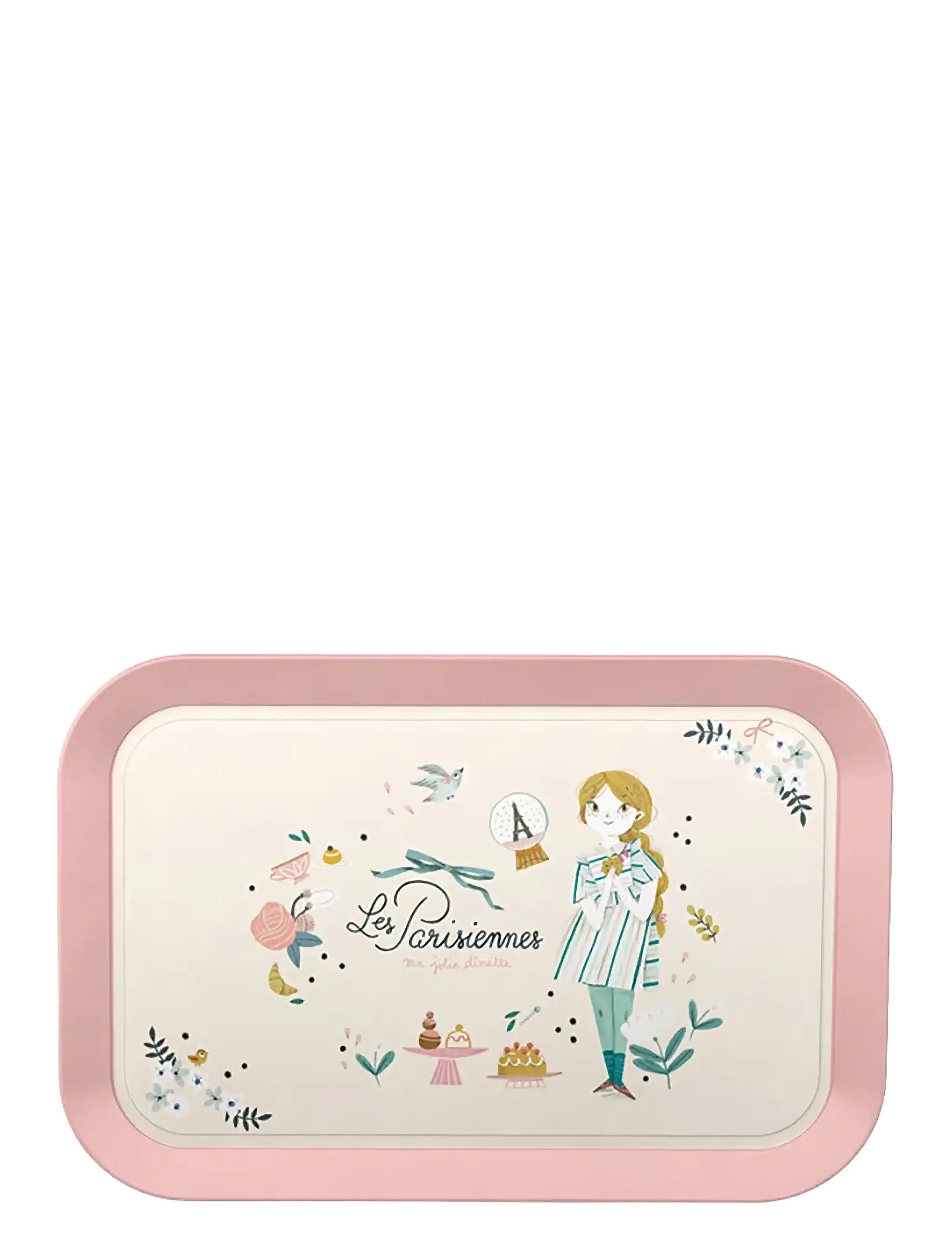Moulin Roty - Tea Set in Carry Case 14 pcs - Les Parisiennes - kaffi- og tesett - pink - 2