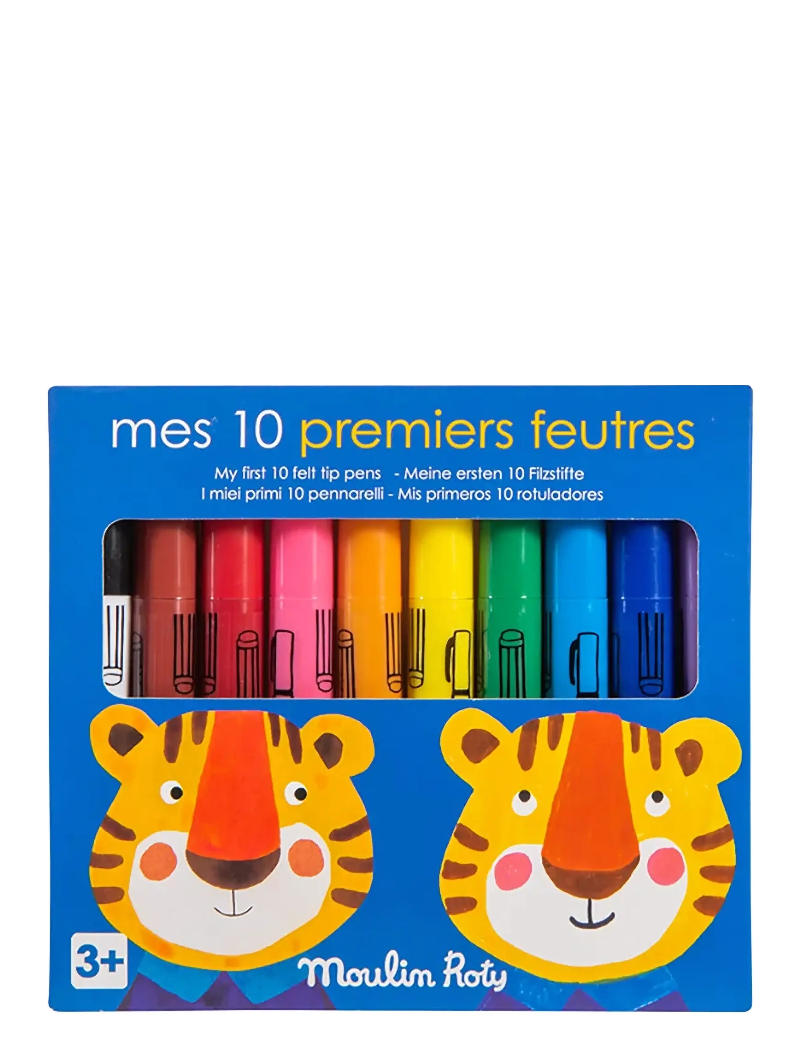 Moulin Roty My First Felt Tip Pens - Les Popipop, One Size, Multi/patterned, Tegning > Farveblyanter, Børn