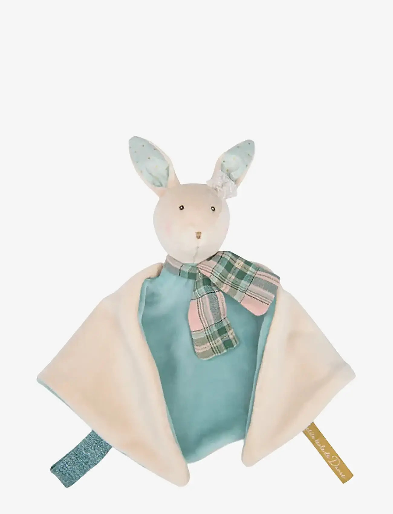 Moulin Roty - Comforter - Rabbit - La Petite Ecole de Danse - cuddle blankets - turqouise - 1