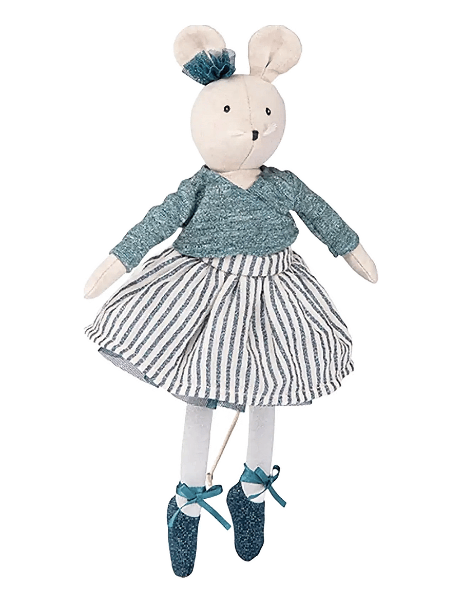 Moulin Roty - Ballerina Mouse - Charlotte 30 cm - mjukisdjur - green - 0