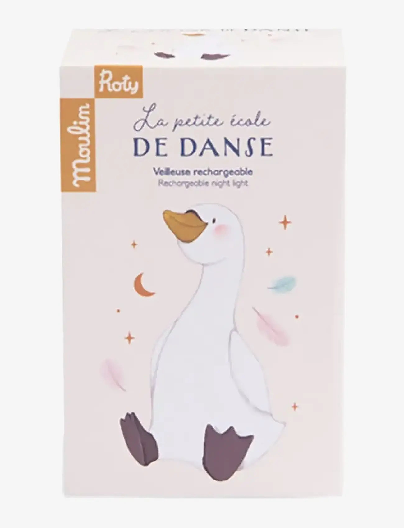 Moulin Roty - Night Light - Swan Baby (USB rechargeable) - La Petite Ecole de Danse - nattlampor - white - 2