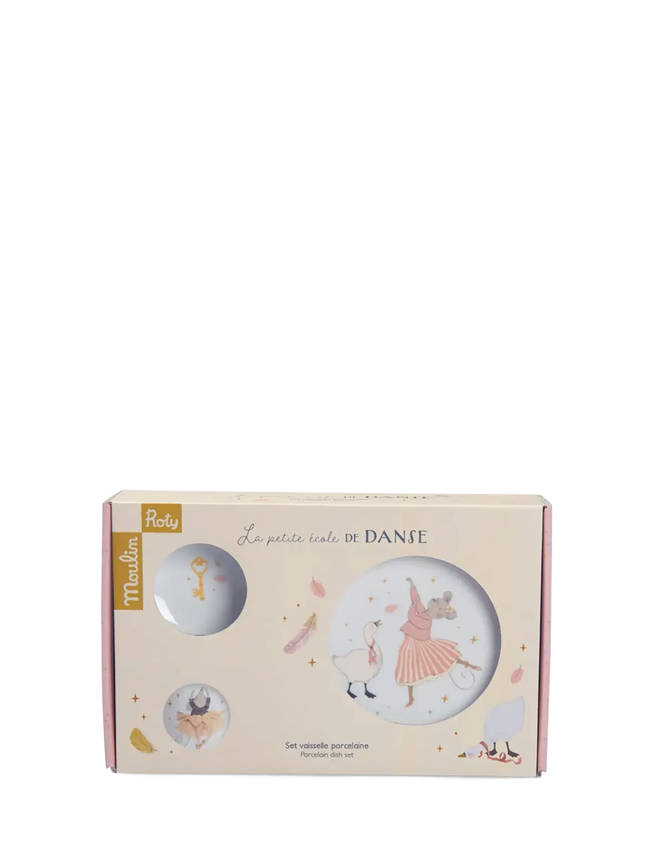 Moulin Roty - Porcelain Dish Set - La Petite Ecole de Danse - tallerkner - white - 4