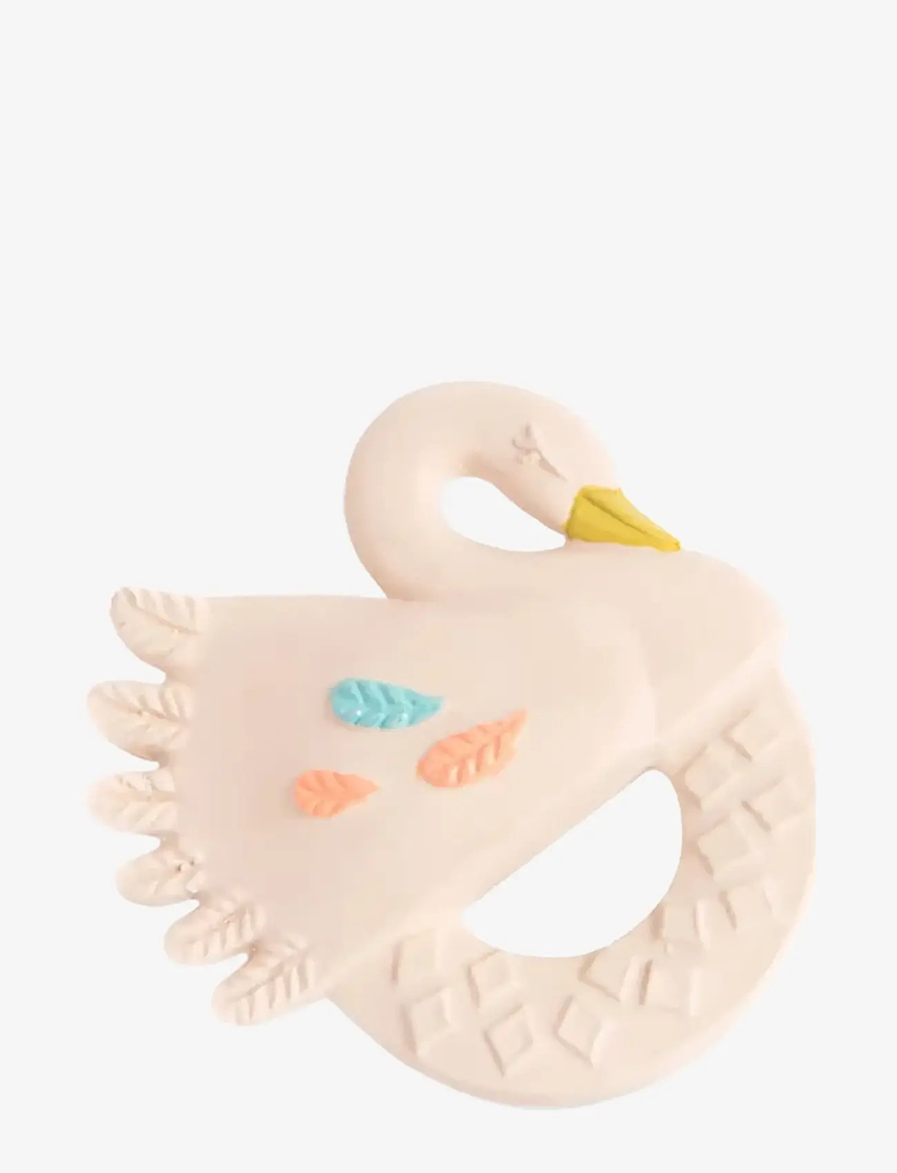 Moulin Roty - Teether - Rubber Swan - La Petite Ecole de Danse - teething toys - pink - 0
