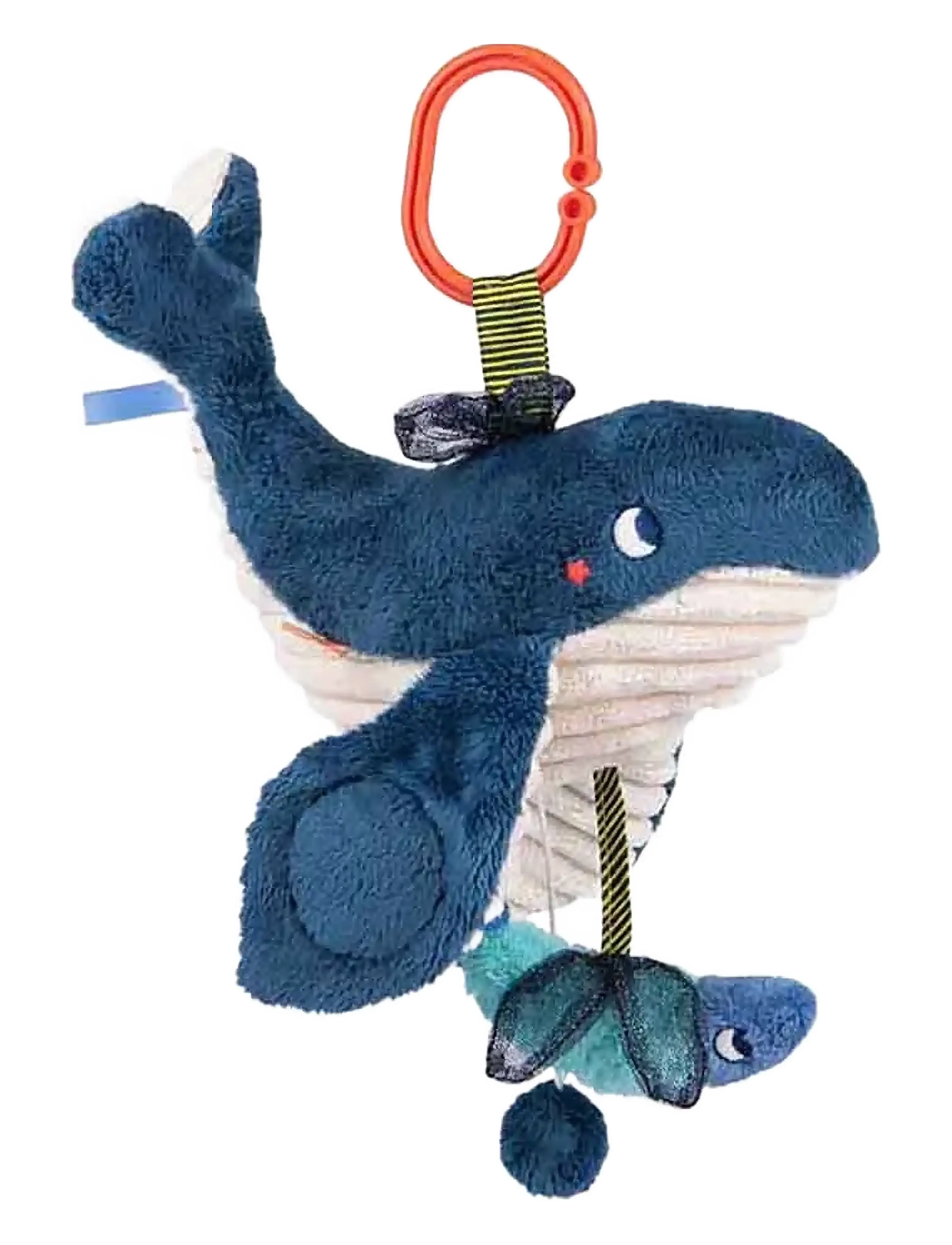 Moulin Roty Musical Whale 29 Cm Les Aventures De Paulie, Børn, Musical Plush Legetøj, Navy, Str: ONE SIZE