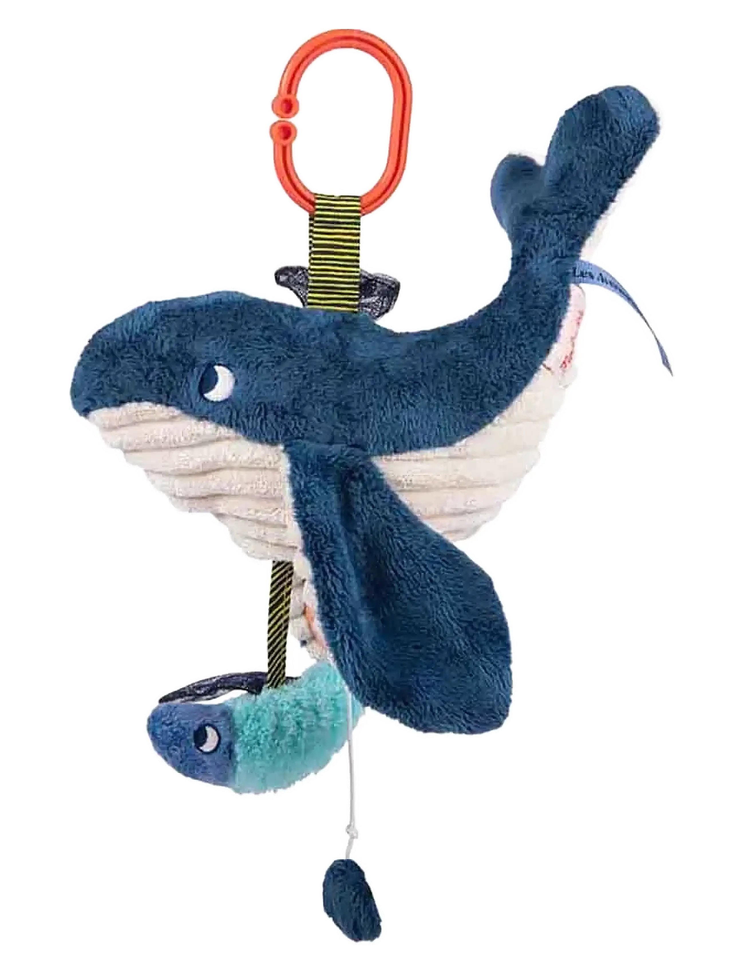 Moulin Roty - Musical Whale 29 cm - Les Aventures de Paulie - musikalske plysdyr - navy - 1