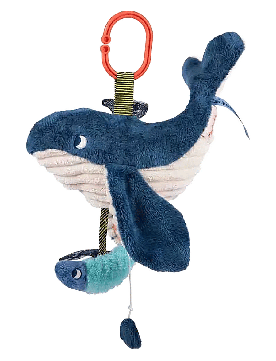 Moulin Roty - Musical Whale 29 cm - Les Aventures de Paulie - speldosor - navy - 1