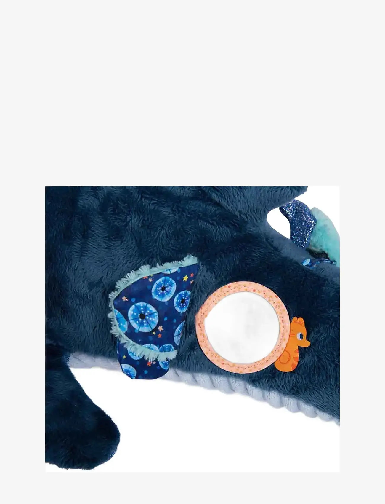 Moulin Roty - Large Activity Shark 58 cm - Les Aventures de Paulie - tøjdyr - navy - 3