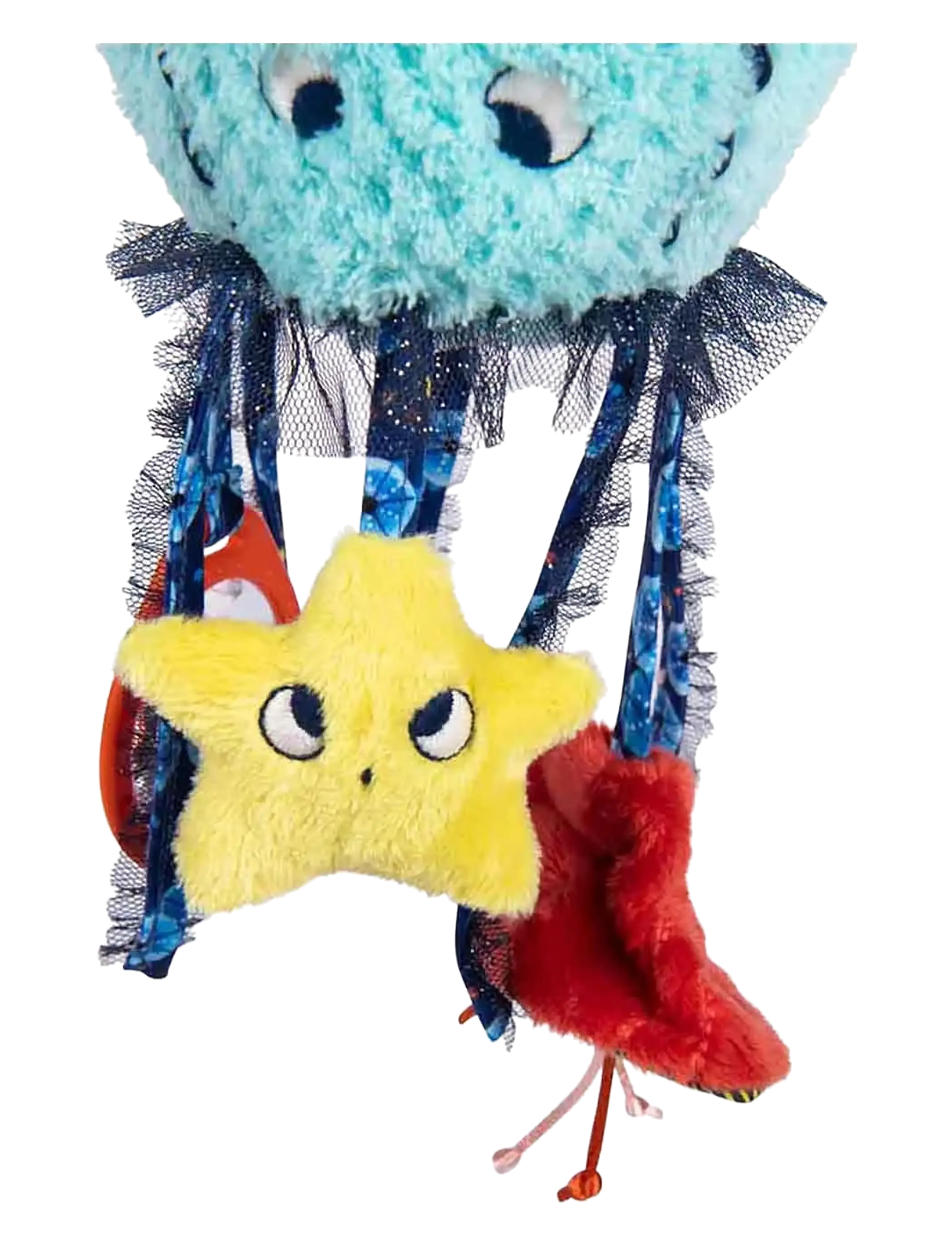 Moulin Roty - Hanging Activity Toy - Jellyfish 31 cm - Les Aventures de Paulie - rangler - turqouise - 1