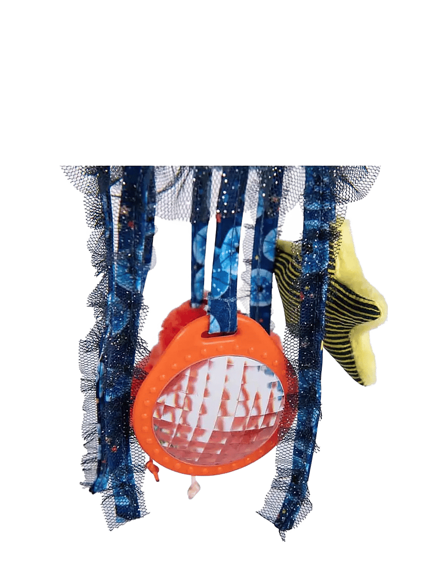 Moulin Roty - Hanging Activity Toy - Jellyfish 31 cm - Les Aventures de Paulie - skallror - turqouise - 2