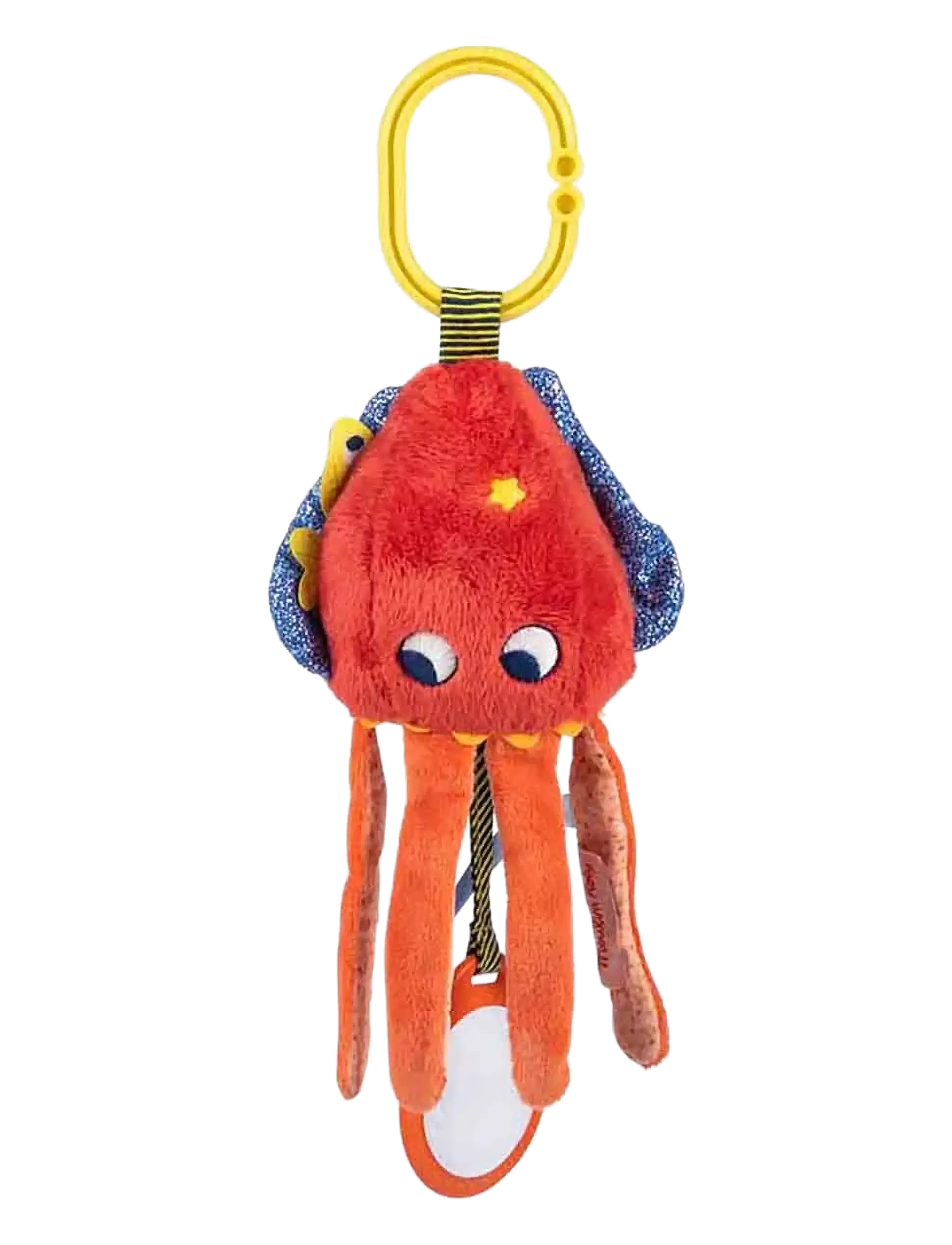 Moulin Roty Activity Rattle - Cuttlefish - Les Aventures De Paulie, One Size, Red, Soft Legetøj > Stuffed Legetøj, Børn