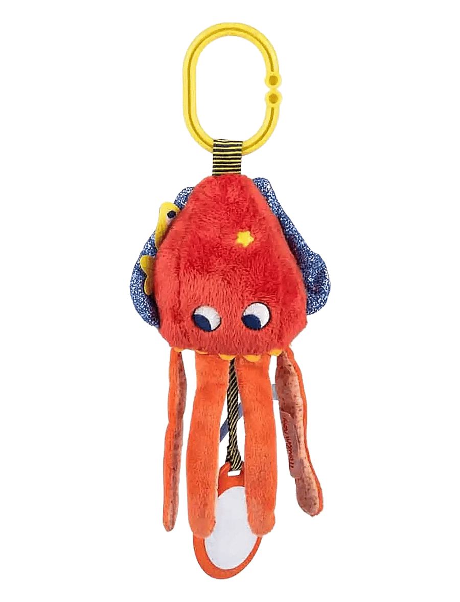 Moulin Roty - Activity Rattle - Cuttlefish - Les Aventures de Paulie - bamser - red - 0