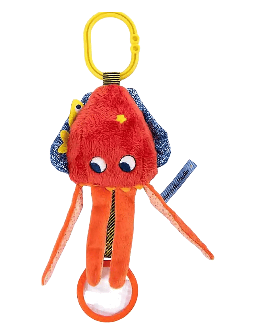 Moulin Roty - Activity Rattle - Cuttlefish - Les Aventures de Paulie - bamser - red - 1