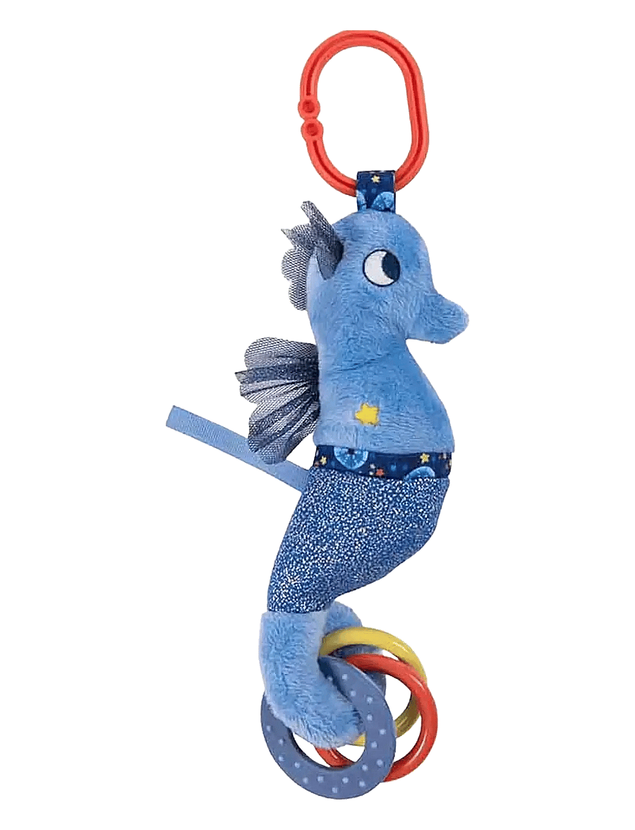 Moulin Roty - Activity Rattle - Sea Horse - Les Aventures de Paulie - skallror - blue - 1
