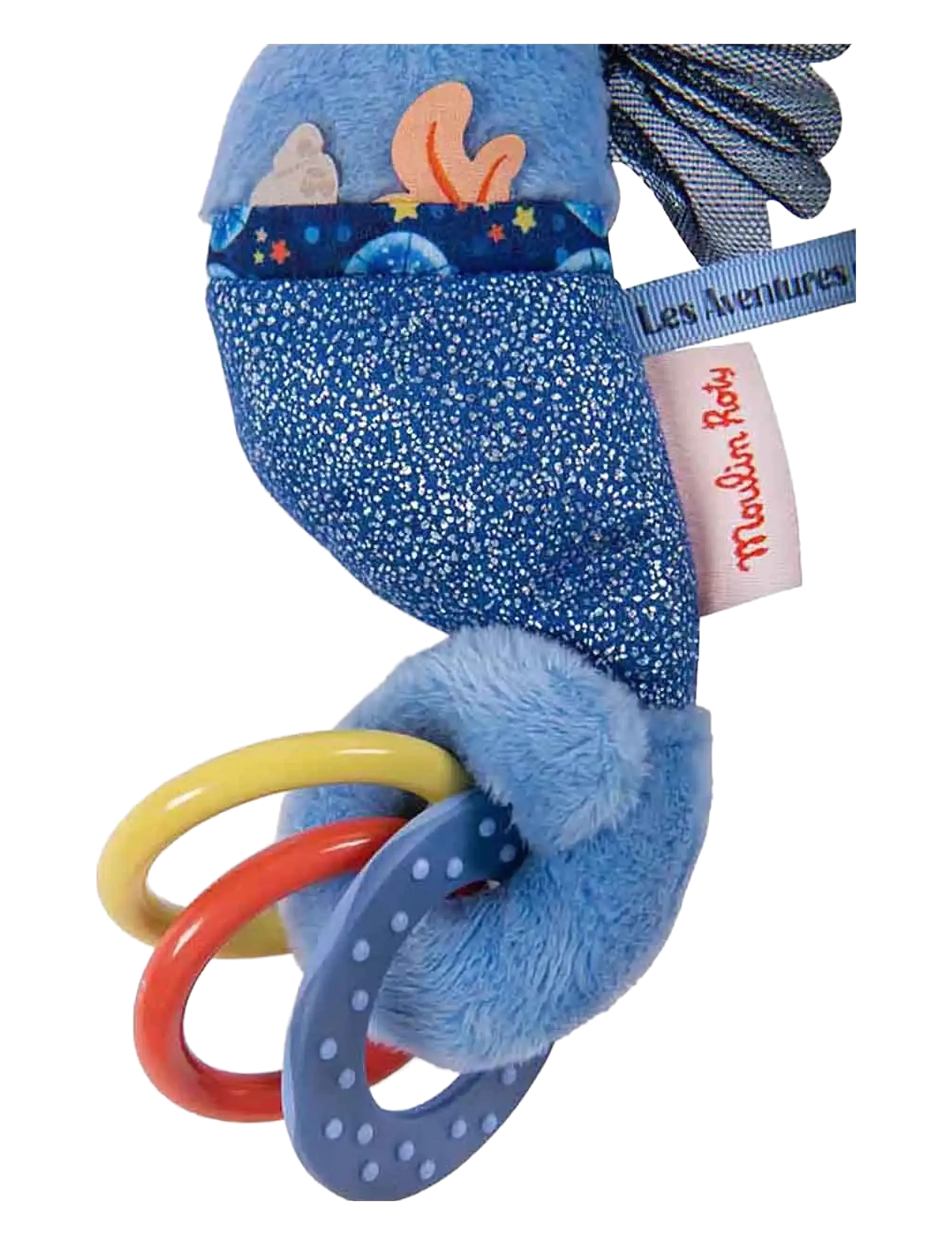 Moulin Roty - Activity Rattle - Sea Horse - Les Aventures de Paulie - rangler - blue - 2