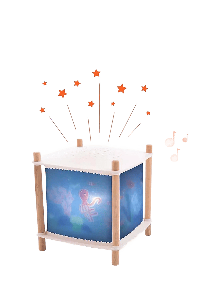Moulin Roty - Magic Lantern with Bluetooth - Les Aventures de Paulie - nattlampor - blue - 1