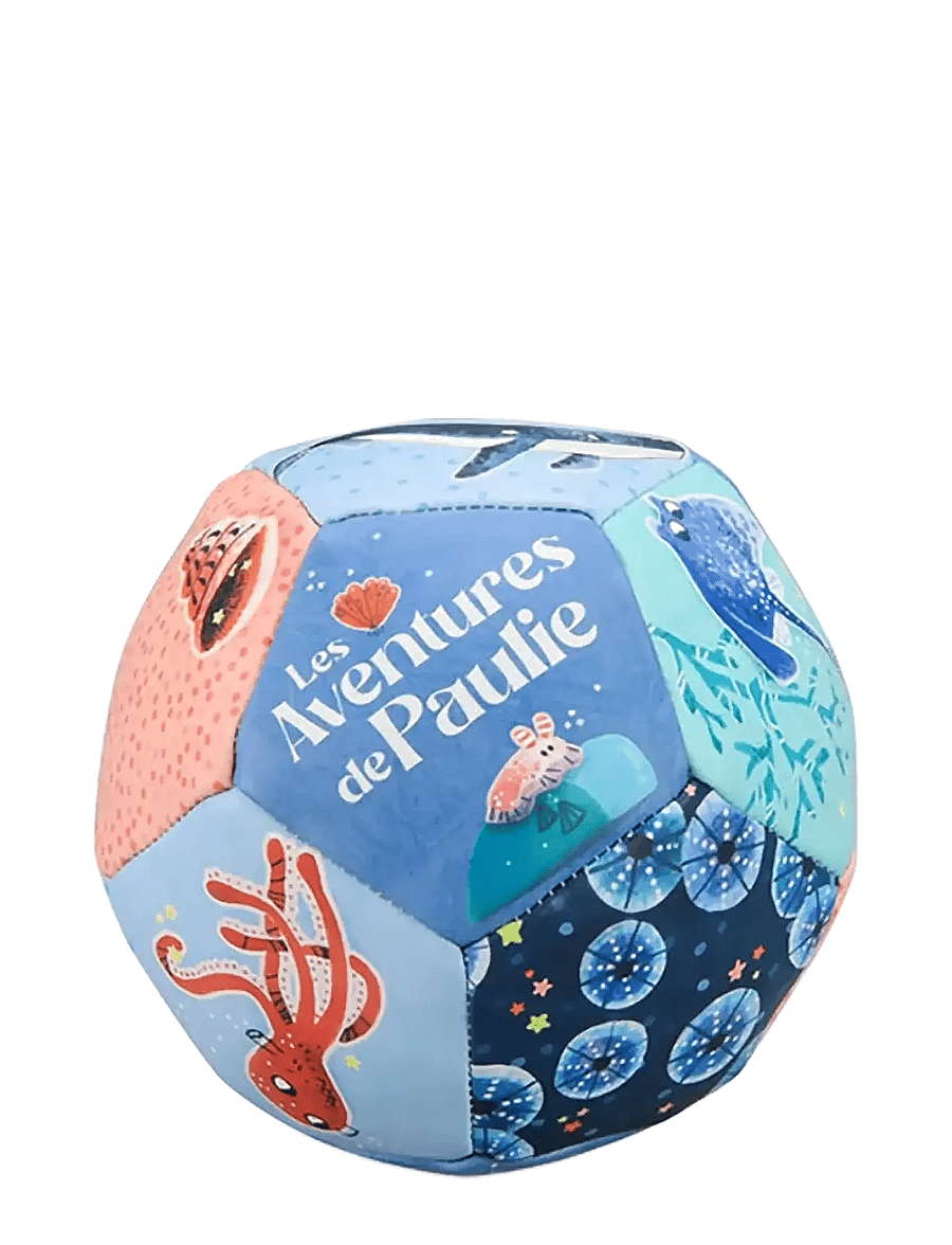 Moulin Roty - Soft Ball 10cm - Les Aventures de Paulie - fodbolde - blue - 1