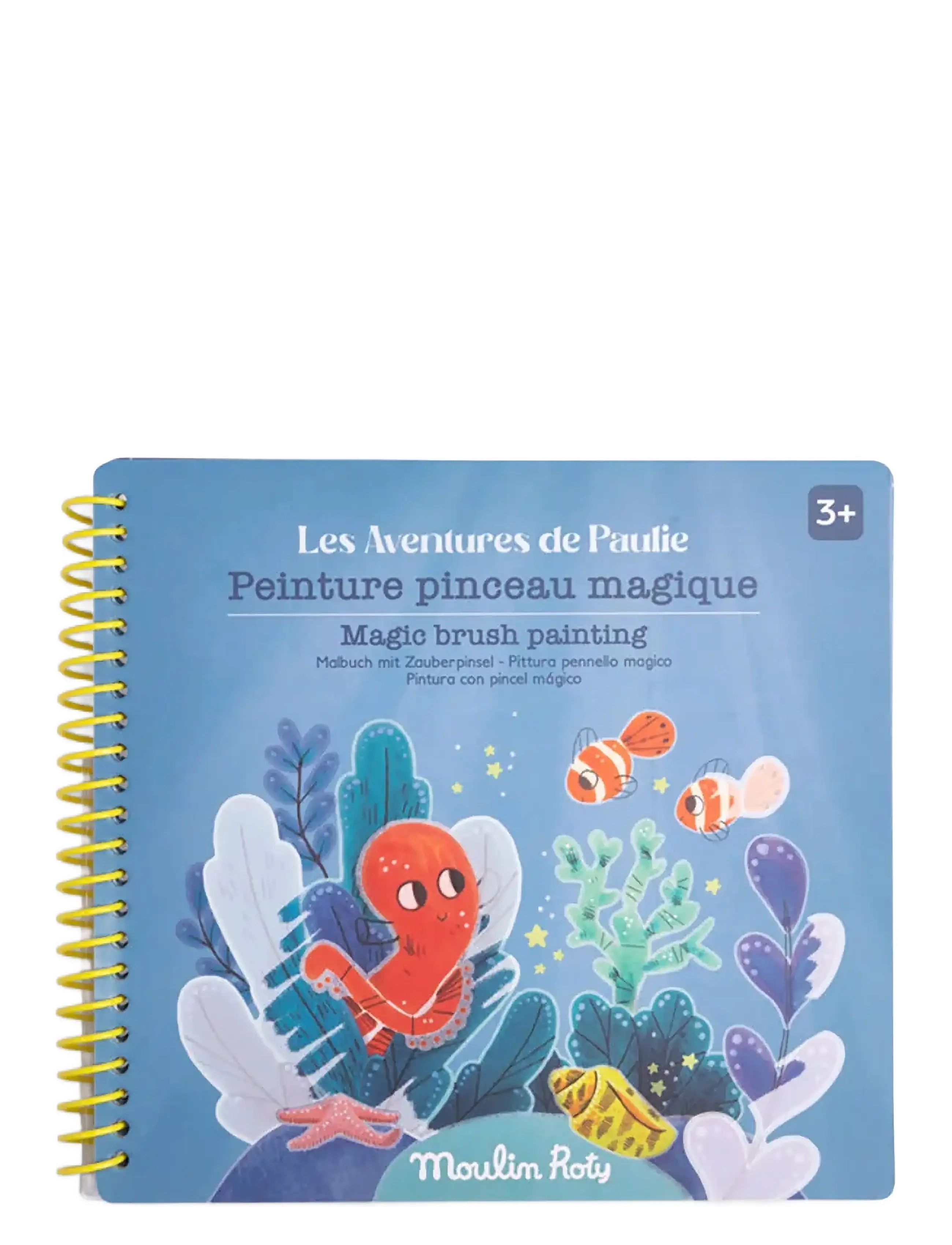 Moulin Roty Magic Palette Painting Les Aventures De Paulie, Børn, Coloring & Craft Books, Blå, Str: ONE SIZE