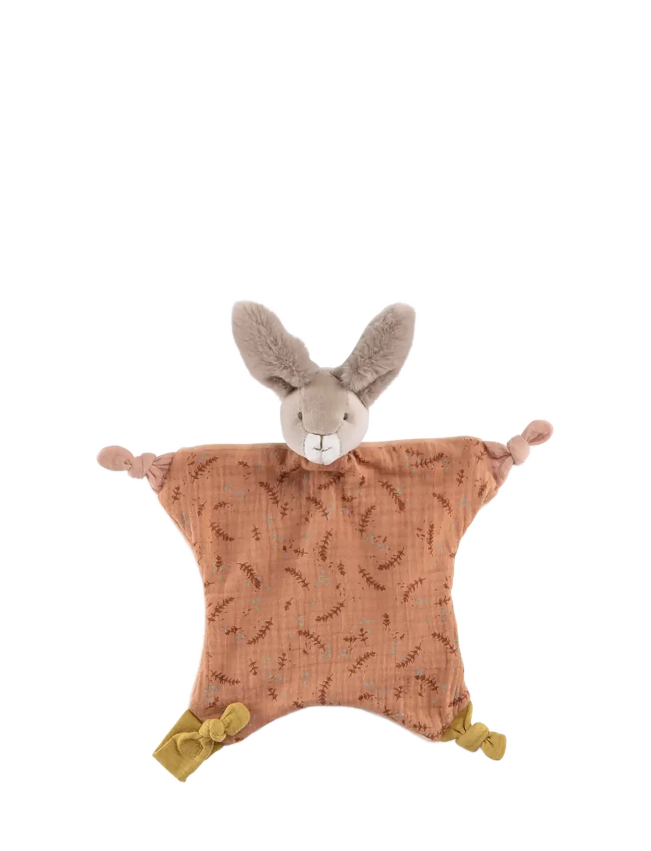 Moulin Roty Comforter with Rabbit - Clay - Trois Petits Lapins - Nusseklude - TERACOTTA / red