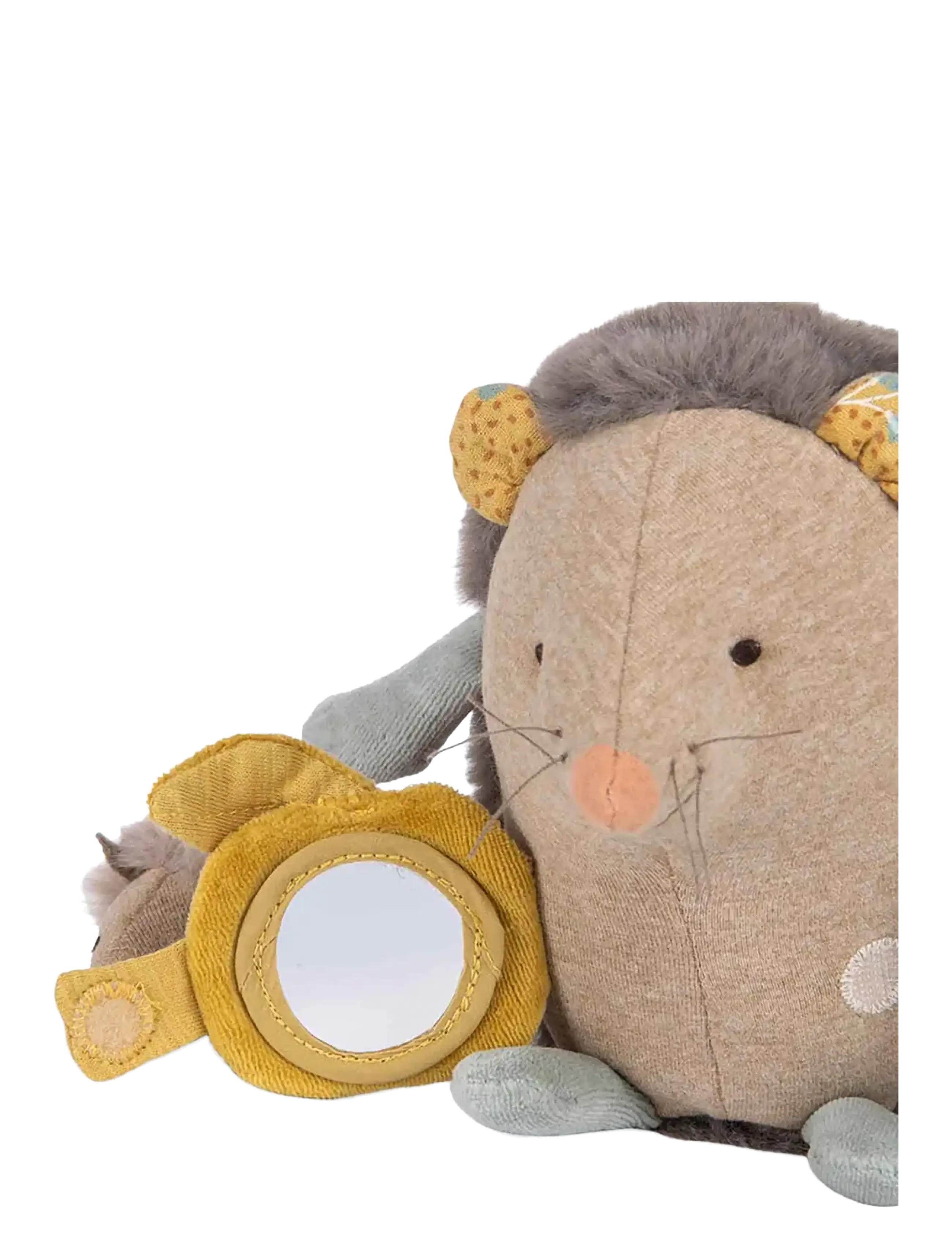 Moulin Roty - Activity Rattle - Hedgehog - Trois Petits Lapins - rangler - grey - 1
