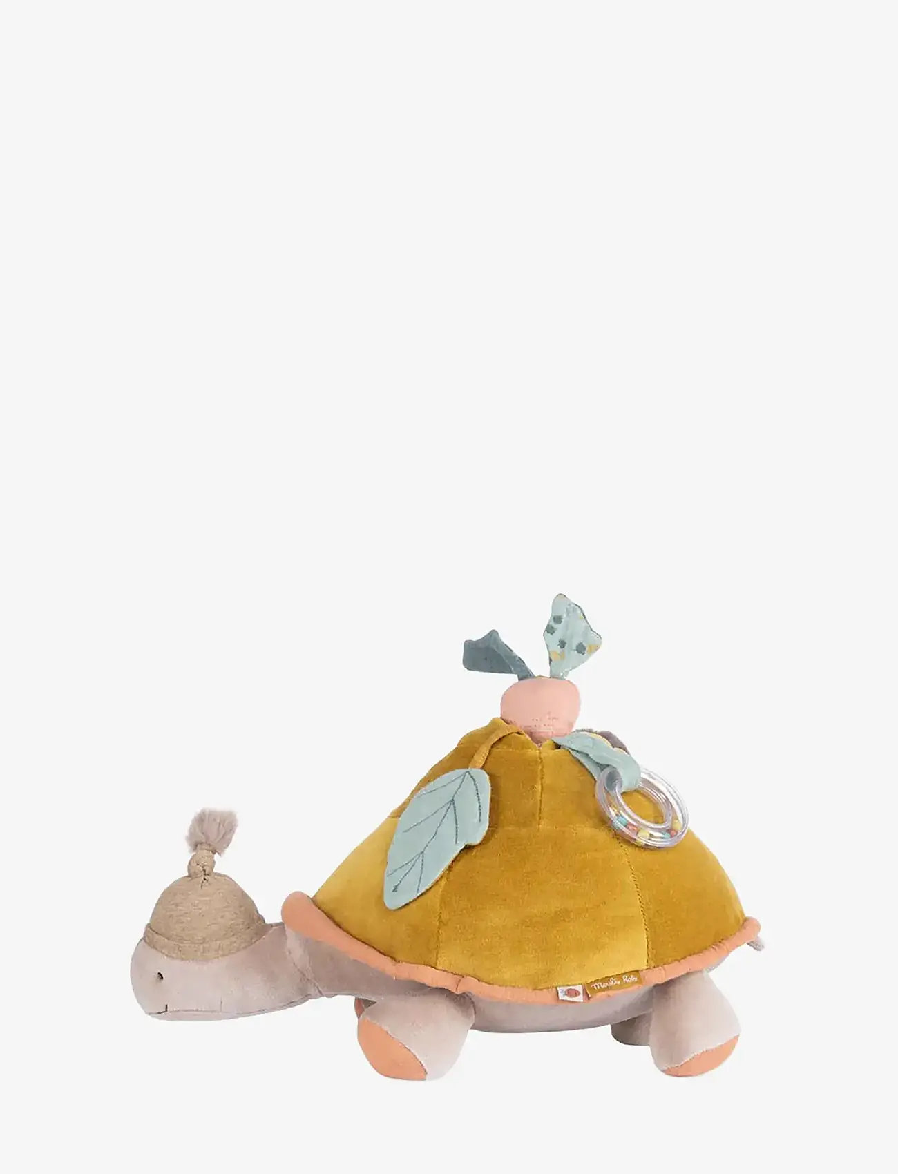 Moulin Roty - Large Activity Turtle - Trois Petits Lapins - kids - ochre - 1