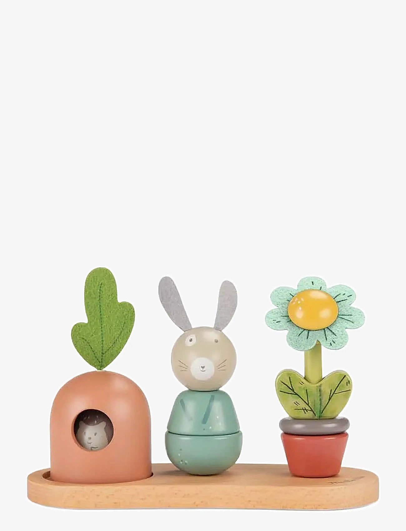 Moulin Roty - Activity Toy - Stacking Garden - Trois Petits Lapins - staflanlegir kubbar - multi - 0