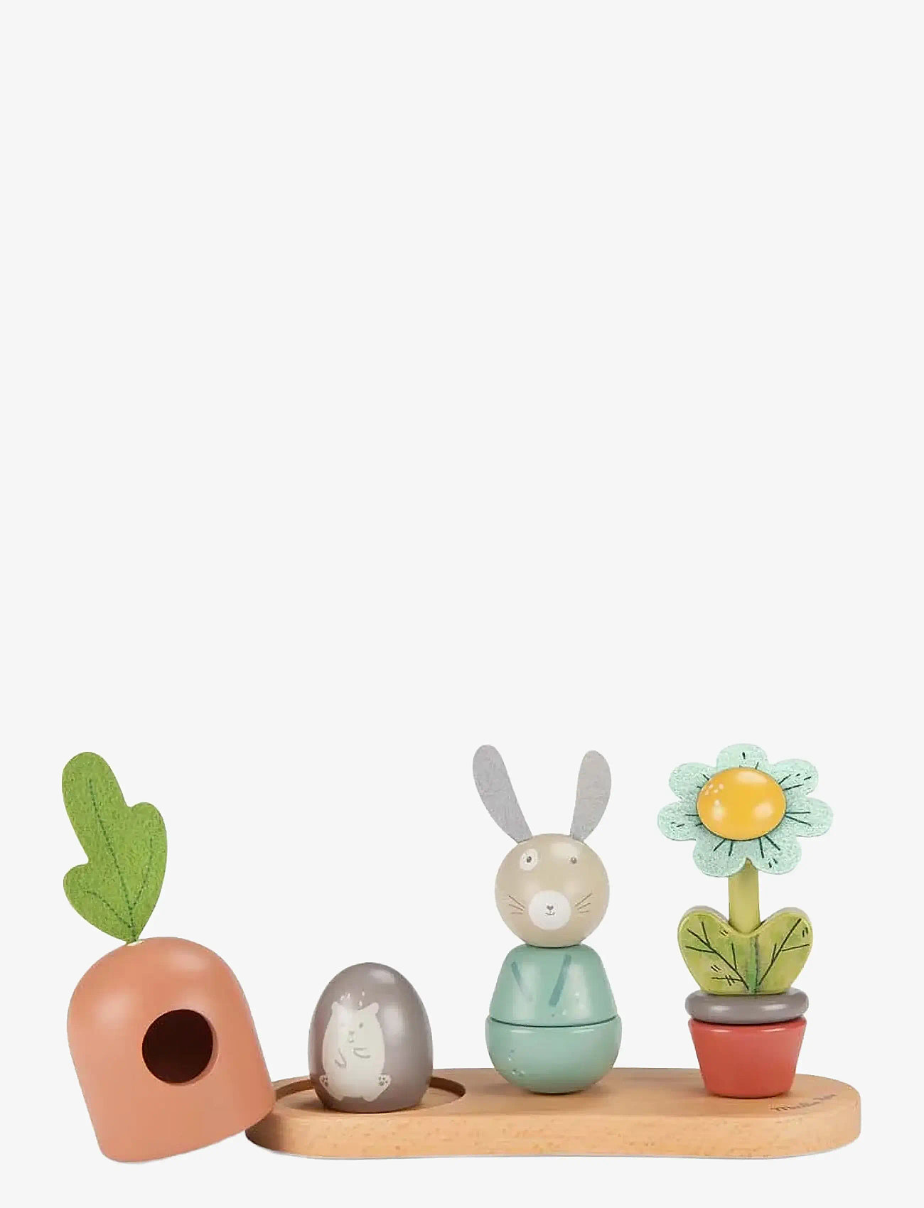 Moulin Roty - Activity Toy - Stacking Garden - Trois Petits Lapins - staflanlegir kubbar - multi - 1