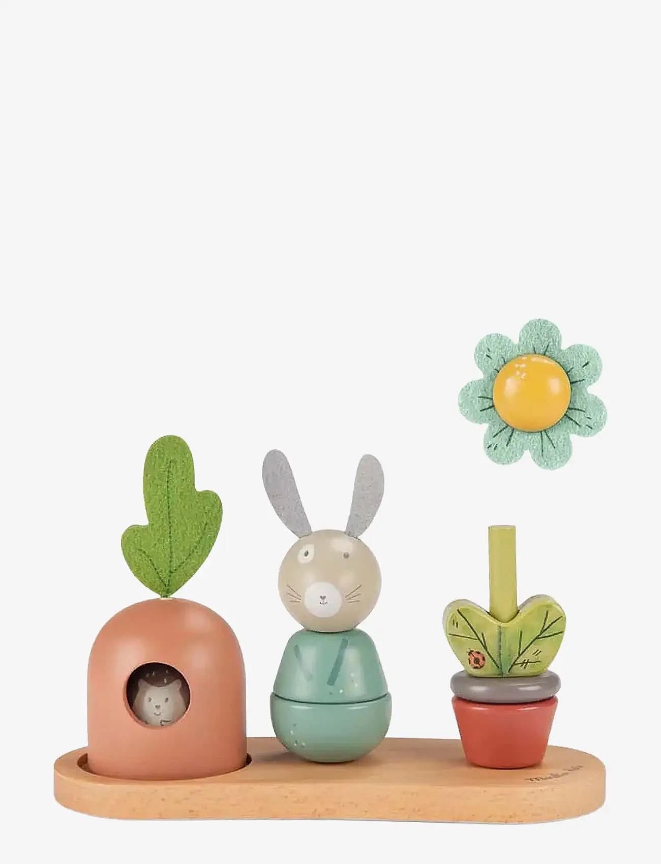 Moulin Roty - Activity Toy - Stacking Garden - Trois Petits Lapins - staflanlegir kubbar - multi - 2