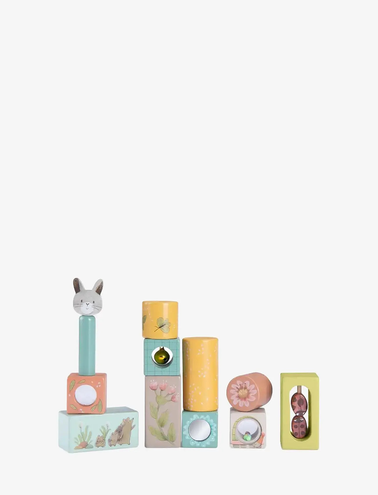 Moulin Roty - Stack-up Activity Cubes - Trois Petits Lapins - stapelbare blokk - multi - 1