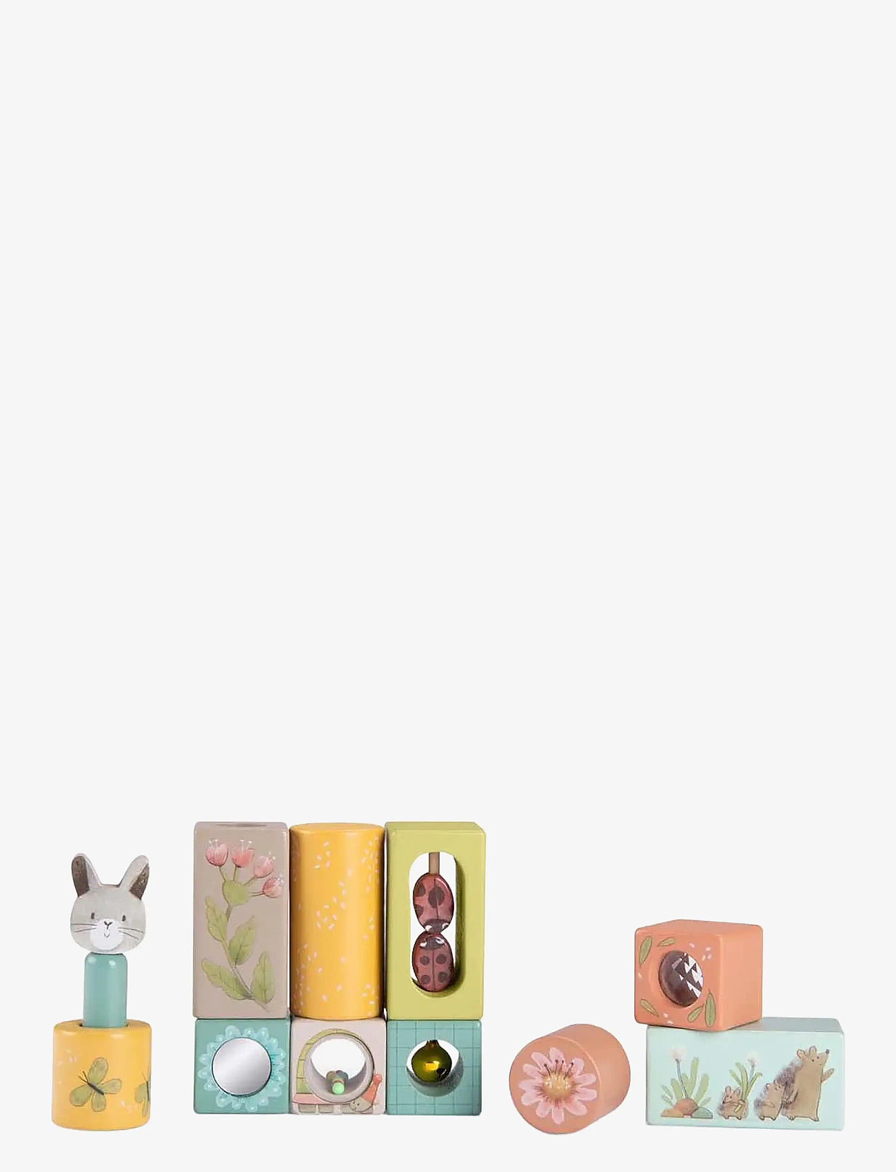 Moulin Roty - Stack-up Activity Cubes - Trois Petits Lapins - stapelbare blokk - multi - 2