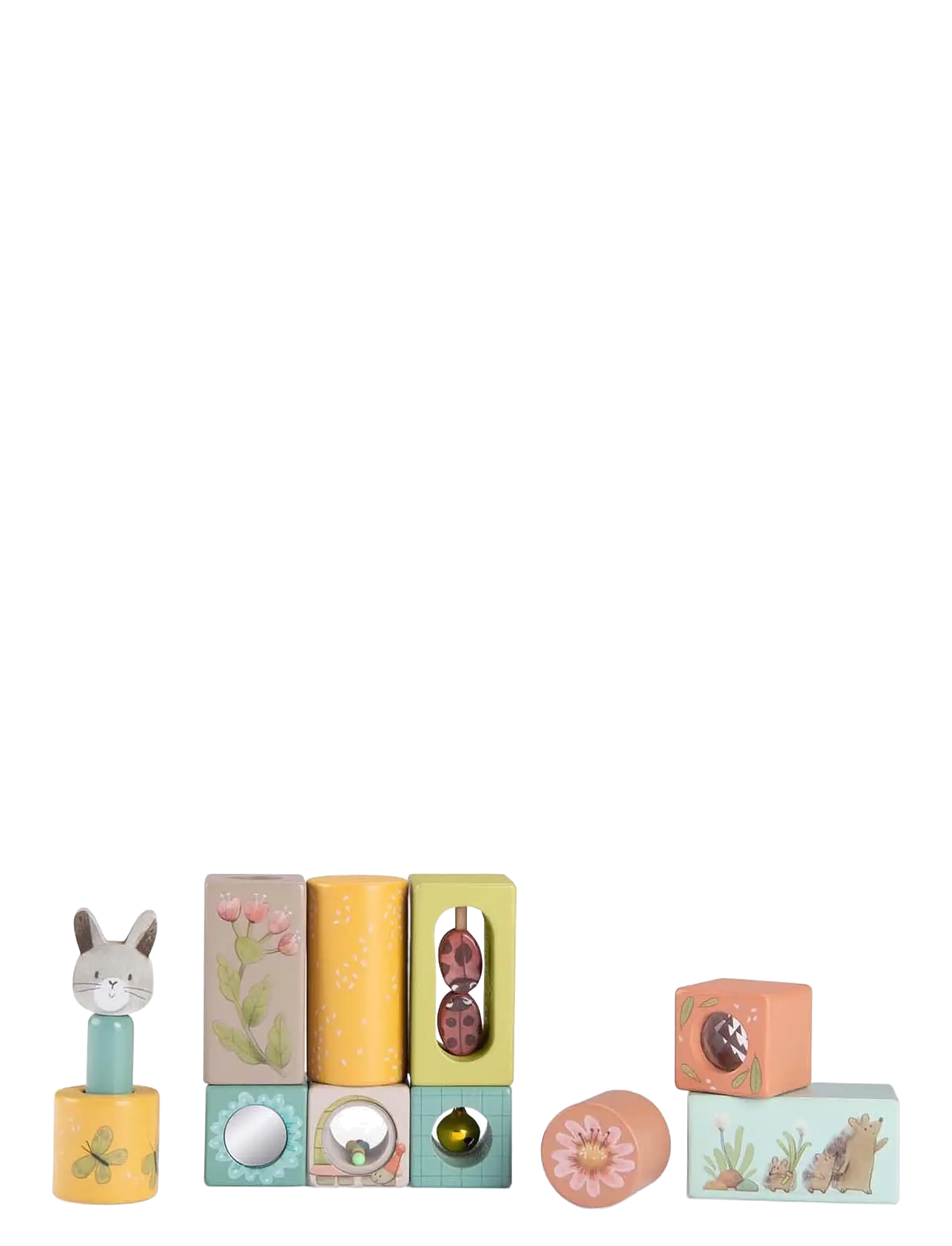Moulin Roty - Stack-up Activity Cubes - Trois Petits Lapins - stapelbare blokk - multi - 2