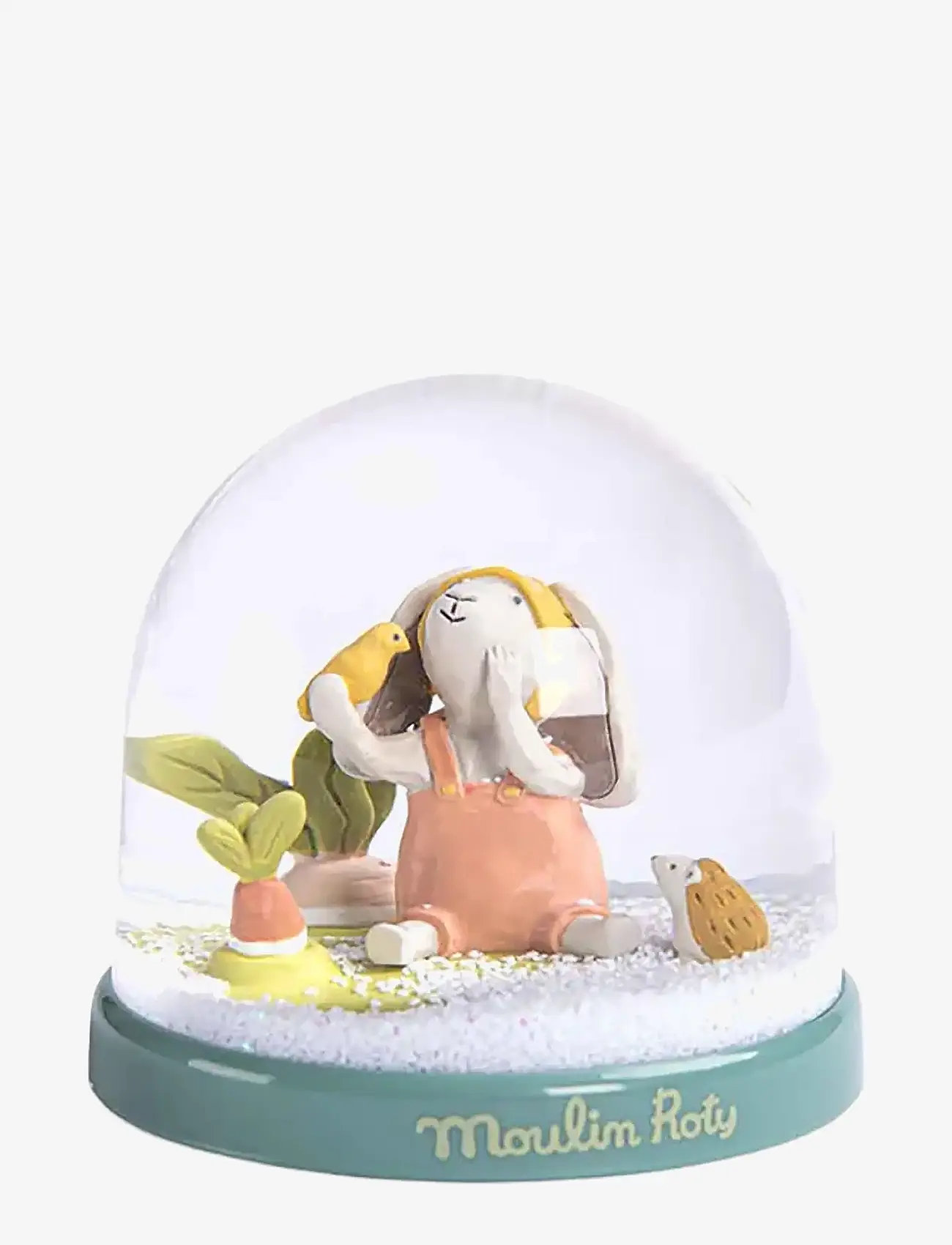 Moulin Roty - Snow Globe with Rabbit - Trois Petits Lapins - snöglober - salvie - 0