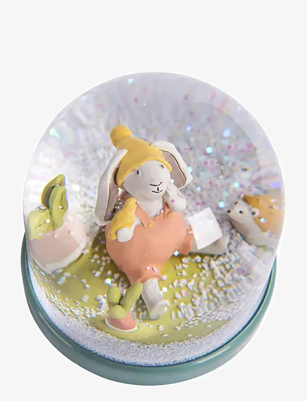 Moulin Roty - Snow Globe with Rabbit - Trois Petits Lapins - snöglober - salvie - 2