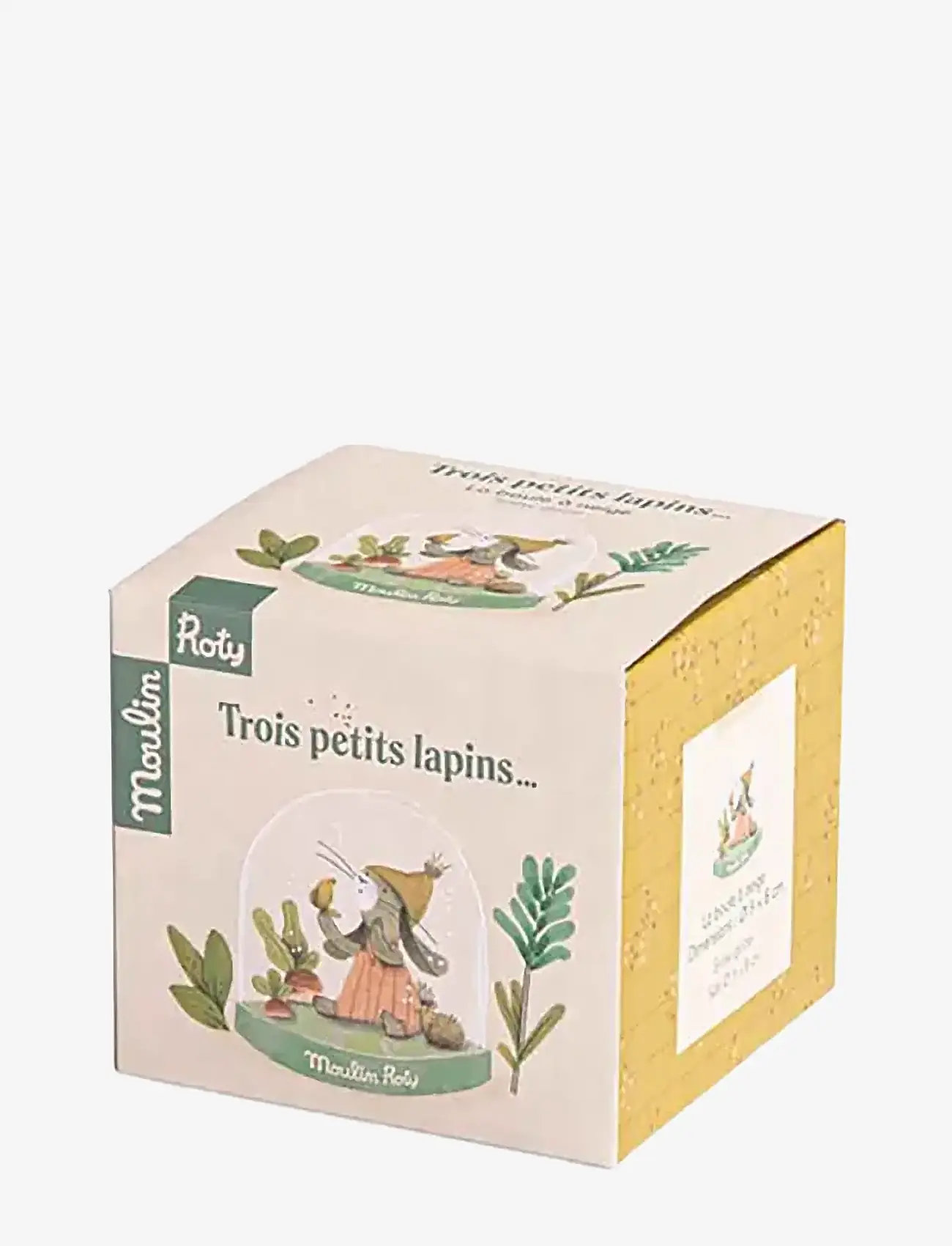 Moulin Roty - Snow Globe with Rabbit - Trois Petits Lapins - snöglober - salvie - 3