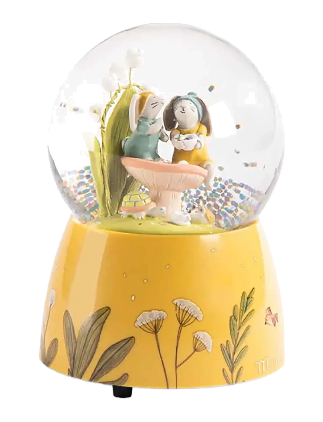 Moulin Roty Musical Snow Globe With Rabbits Trois Petits Lapins, Snekugle, Multi/mønstret, Str: ONE SIZE