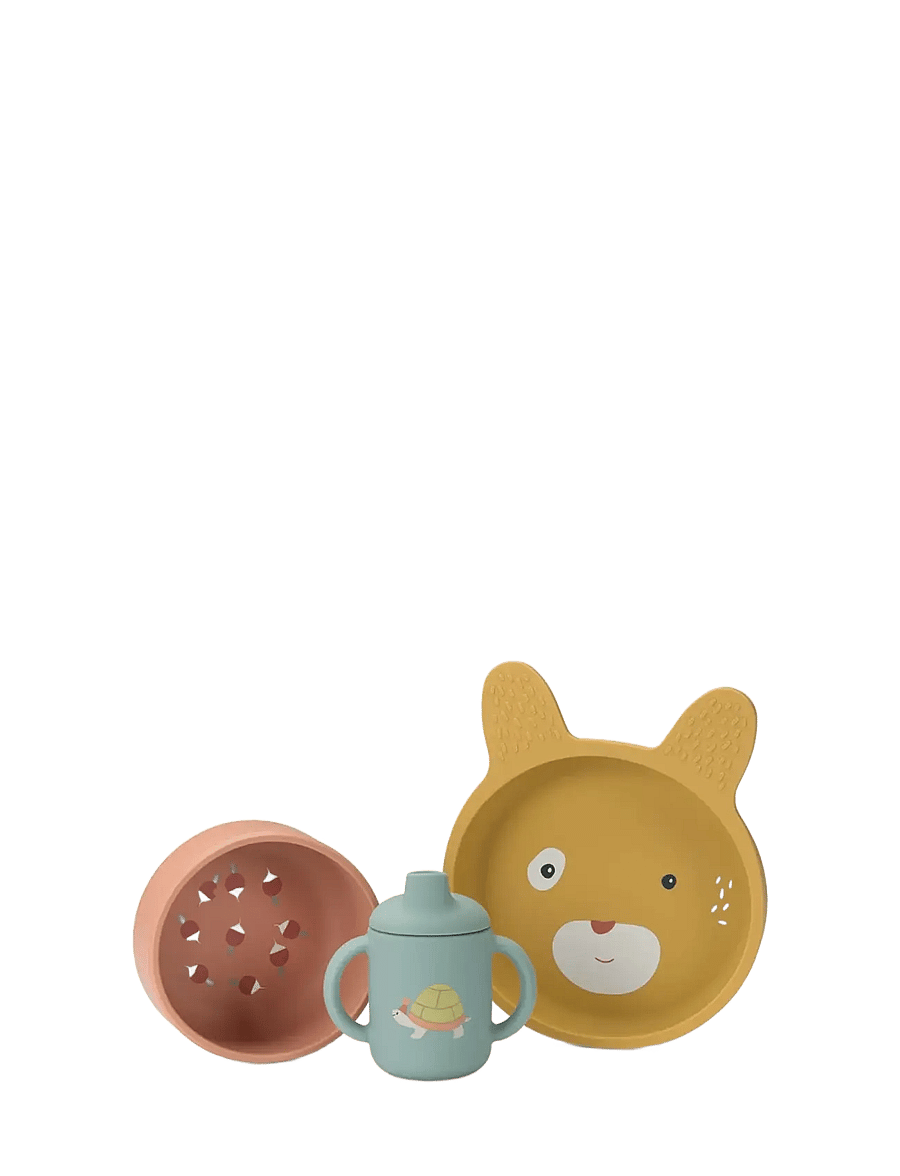 Moulin Roty - Toddler Dish Set 3 pcs - Trois Petits Lapins - serveringsset - multi - 0