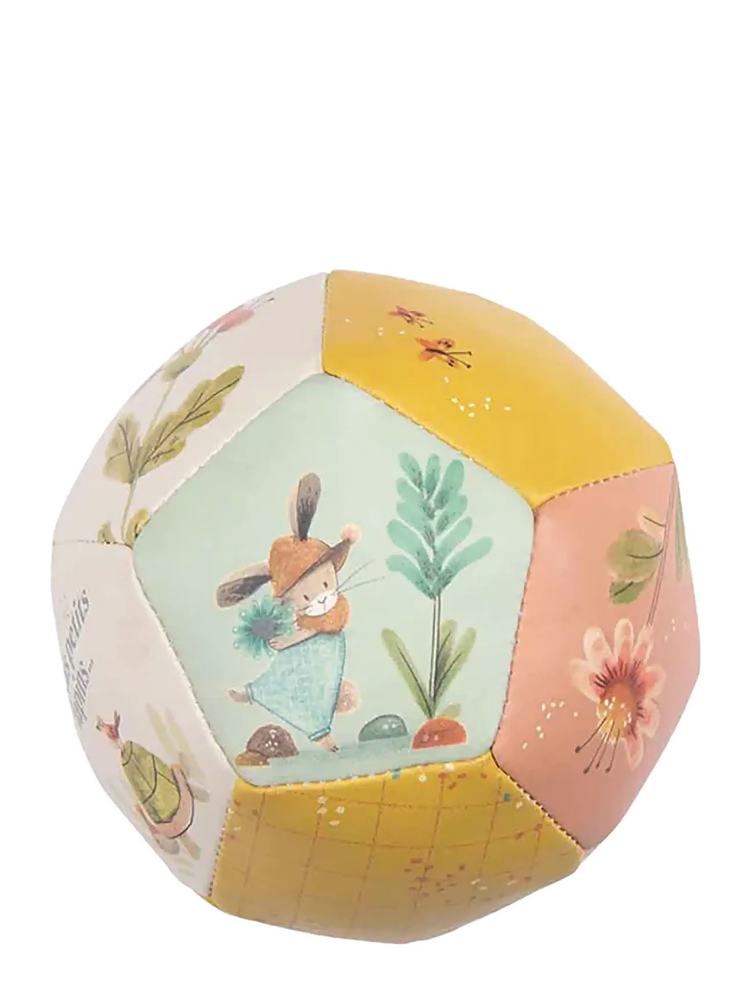 Moulin Roty - Soft Ball 10cm - Trois Petits Lapins - mjuka leksaker - ochre - 2