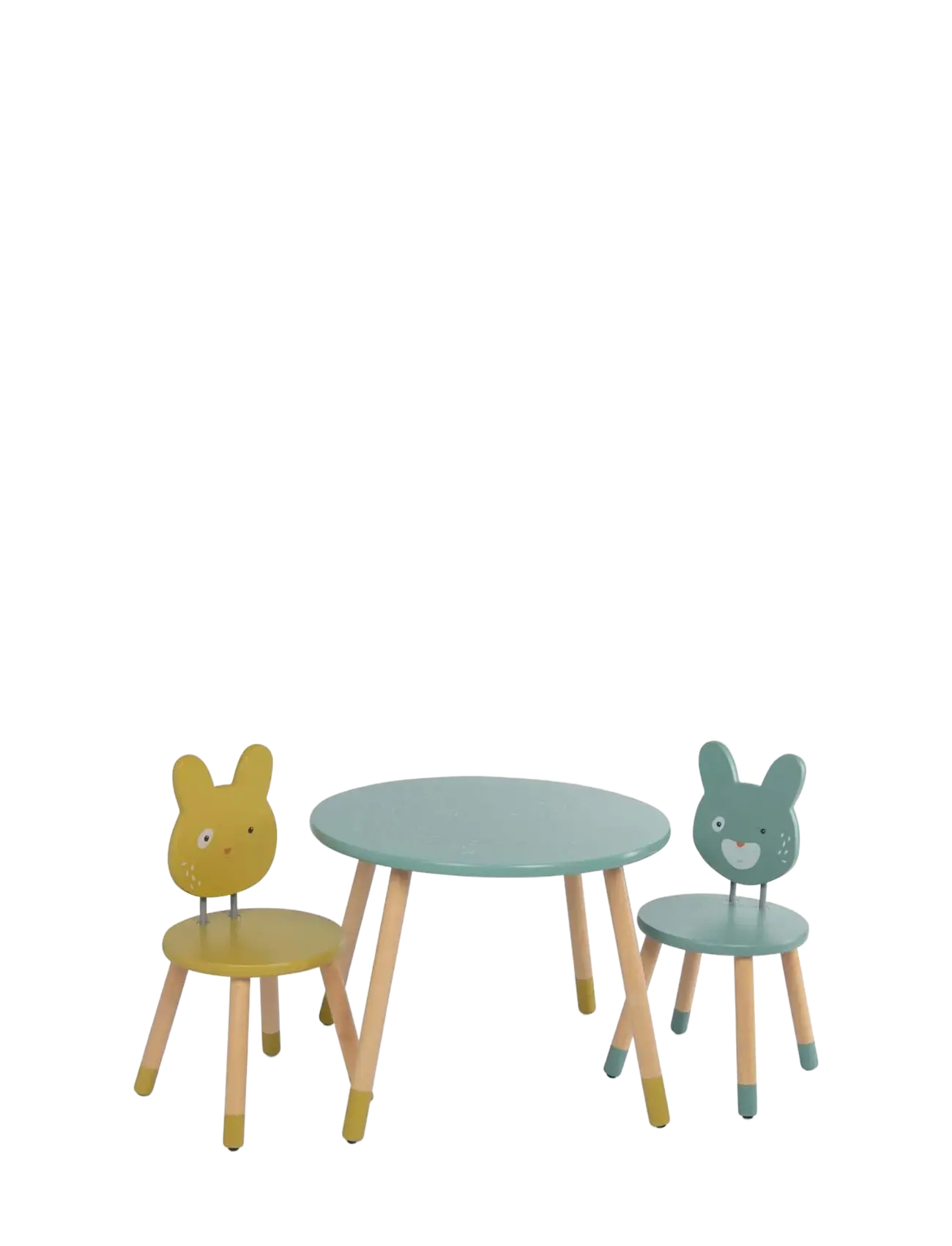 Moulin Roty - Children's Furniture - Teal Chair - Trois Petits Lapins - borde - salvie - 1