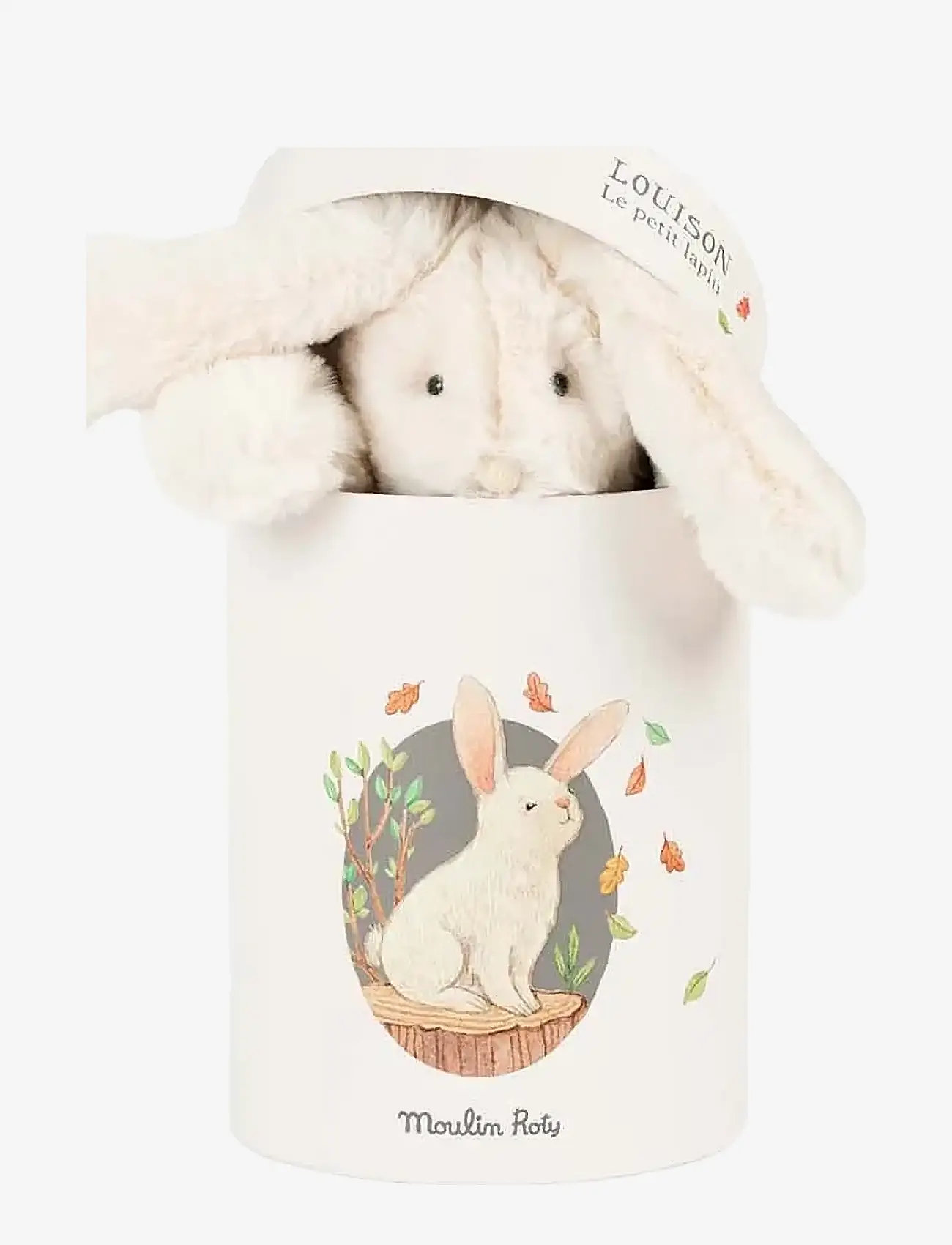 Moulin Roty - Louison the Rabbit 28 cm - Arthur & Louison - tøjdyr - white - 2