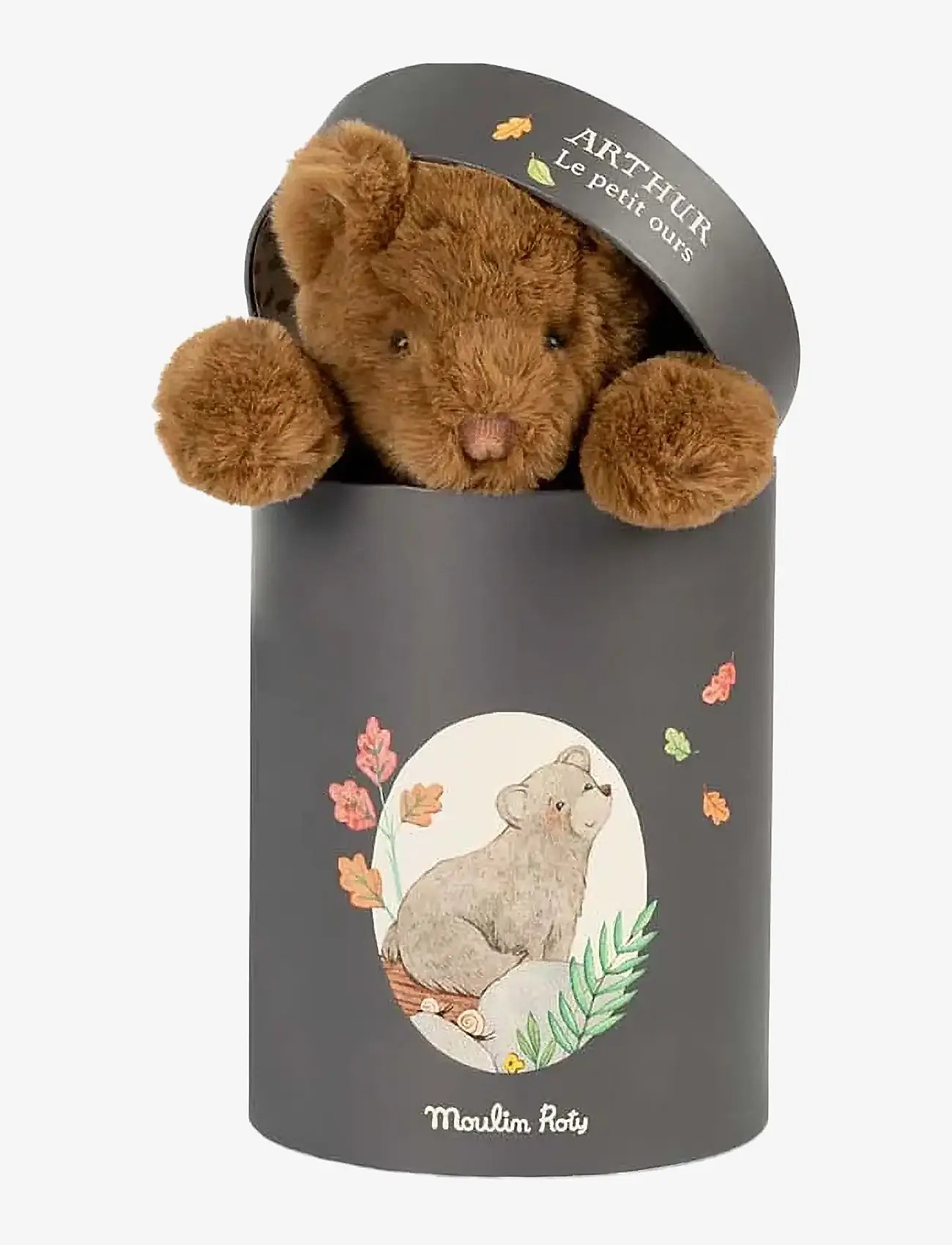 Moulin Roty - Arthur the Bear 28 cm - Arthur & Louison - tøjdyr - brown - 3