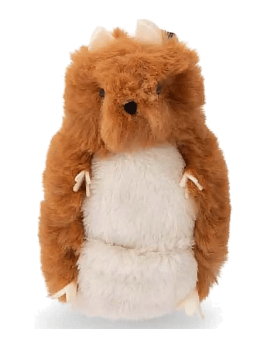 Moulin Roty - Tooth Fairy - Hamster with Milk Tooth Pocket - Puce & Pilou - tøjdyr - brown - 1