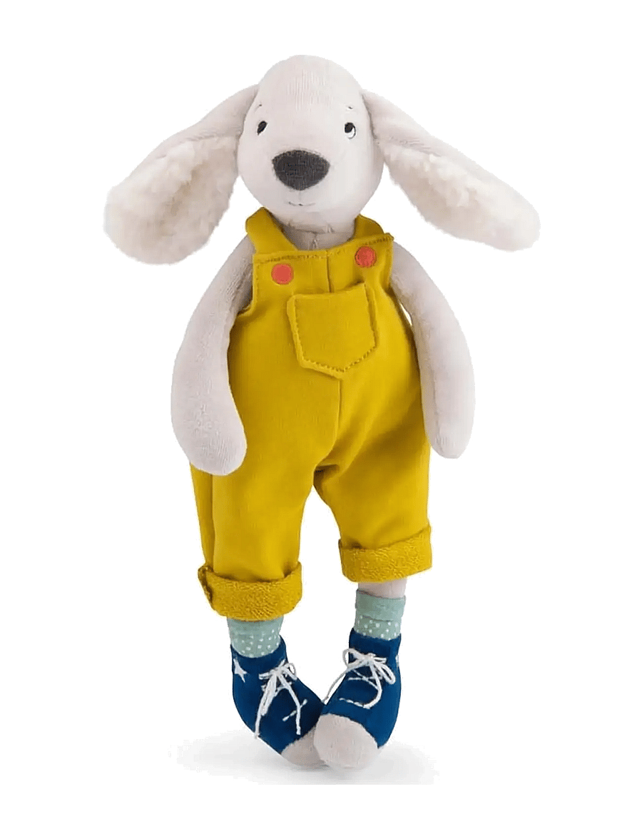 Moulin Roty - Pilou the Dog 37 cm - Puce & Pilou - mjukisdjur - yellow - 0