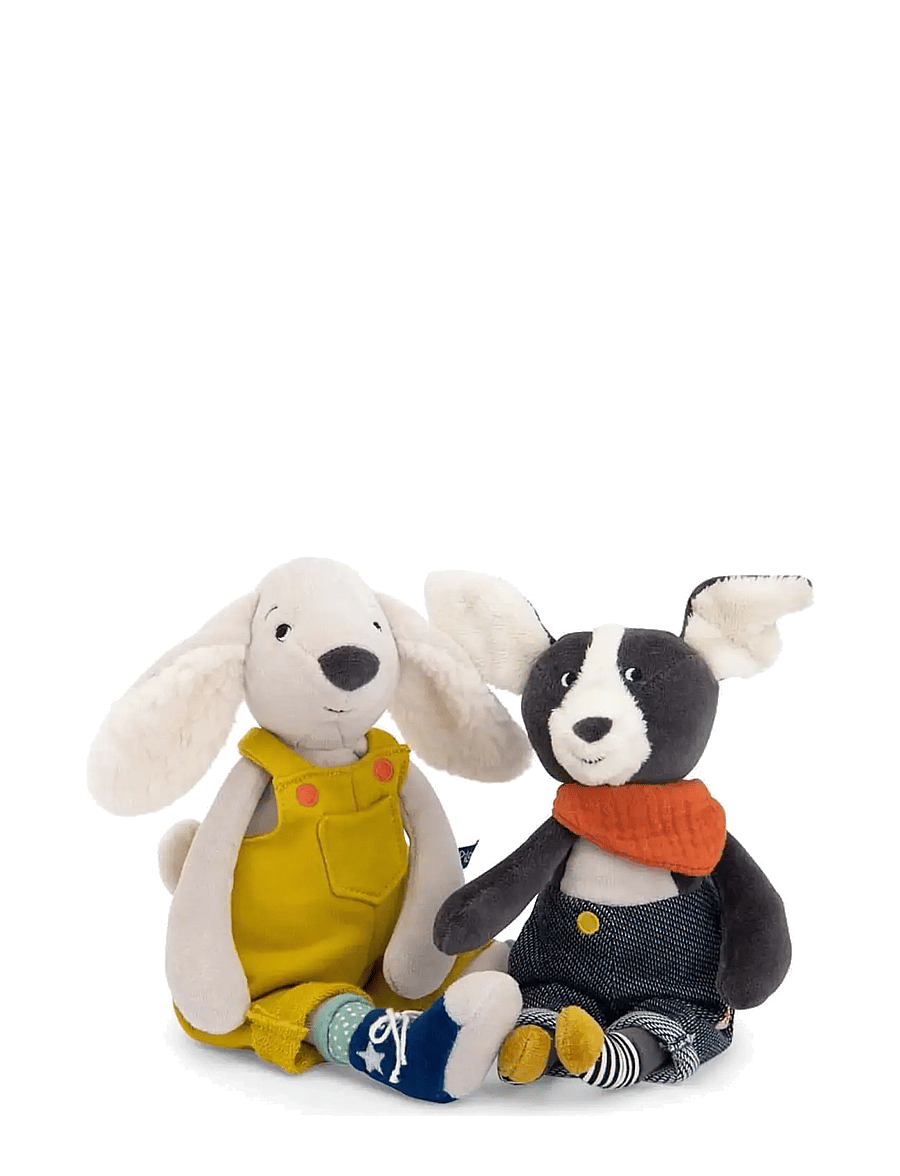Moulin Roty - Pilou the Dog 37 cm - Puce & Pilou - mjukisdjur - yellow - 2