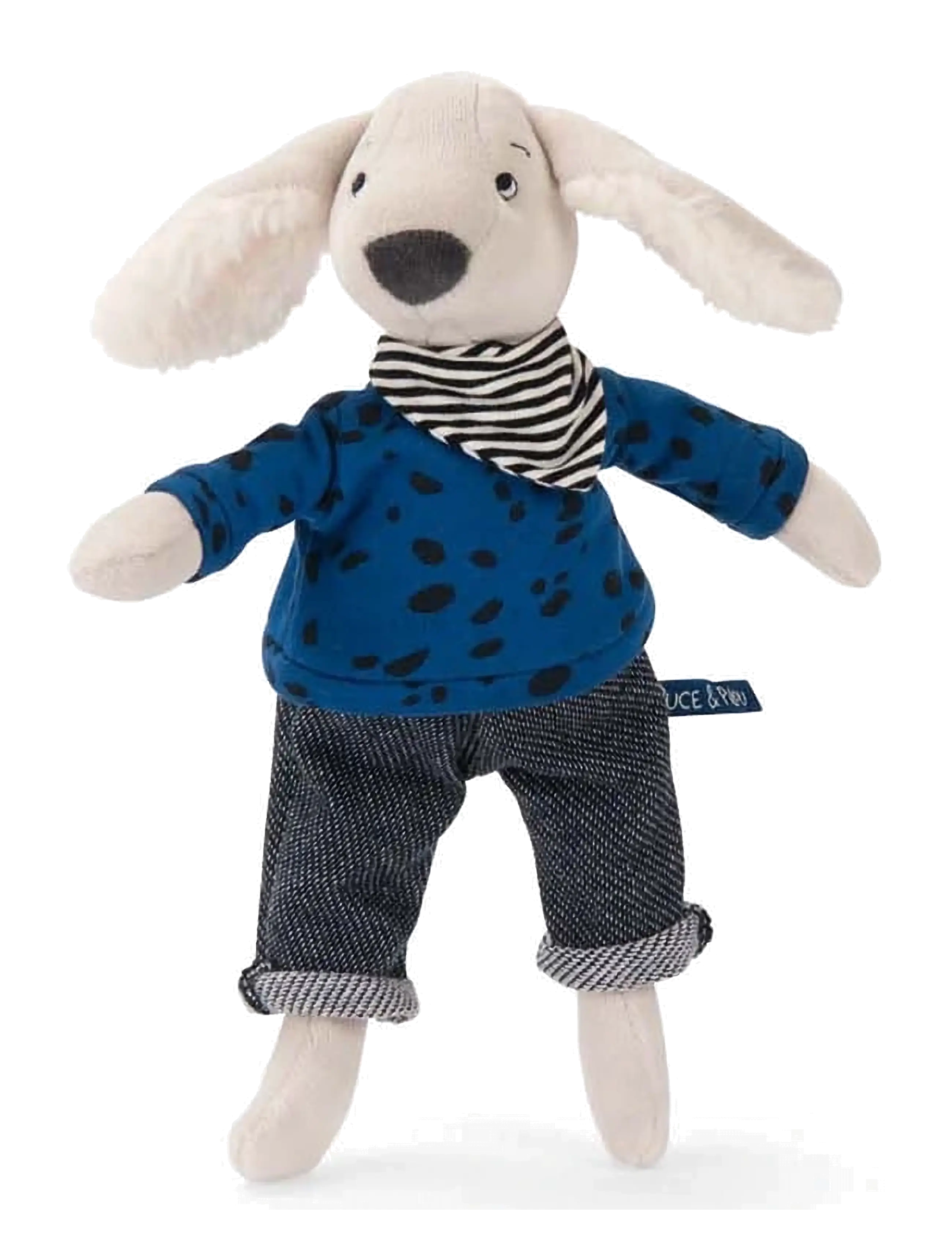 Moulin Roty - Pilou the Dog 30 cm - Puce & Pilou - tuskudýr - blue - 1