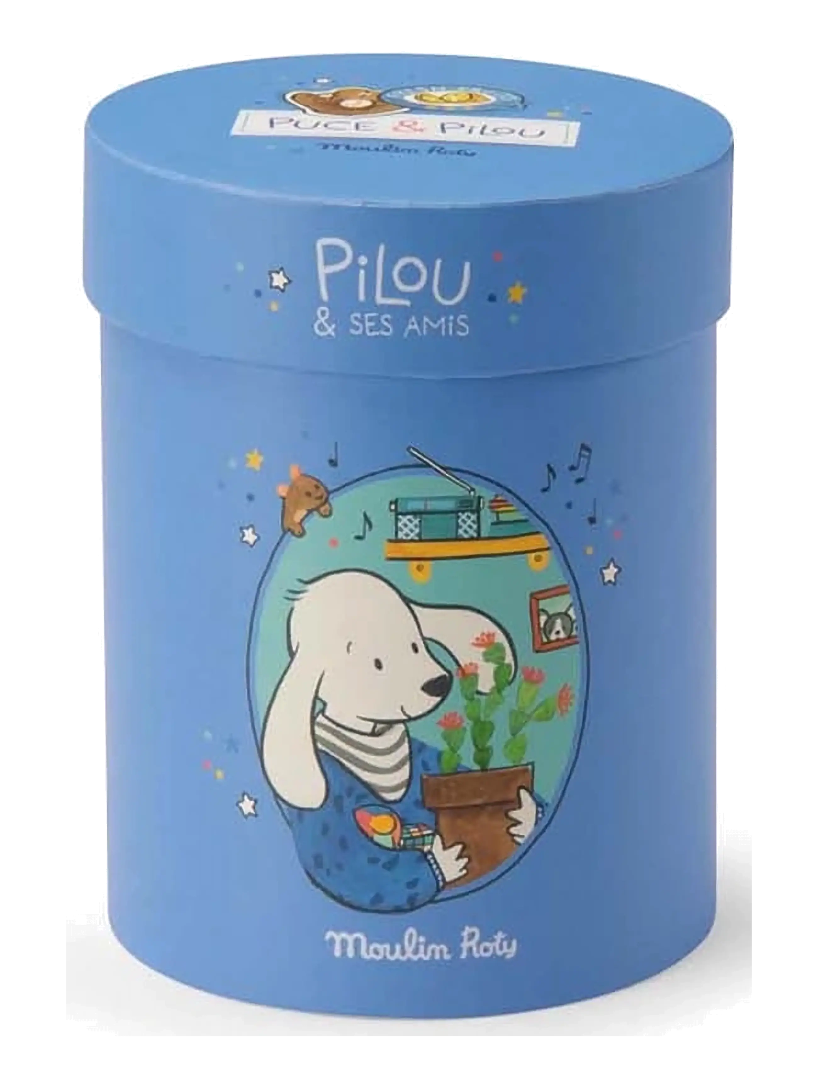 Moulin Roty - Pilou the Dog 30 cm - Puce & Pilou - tuskudýr - blue - 4