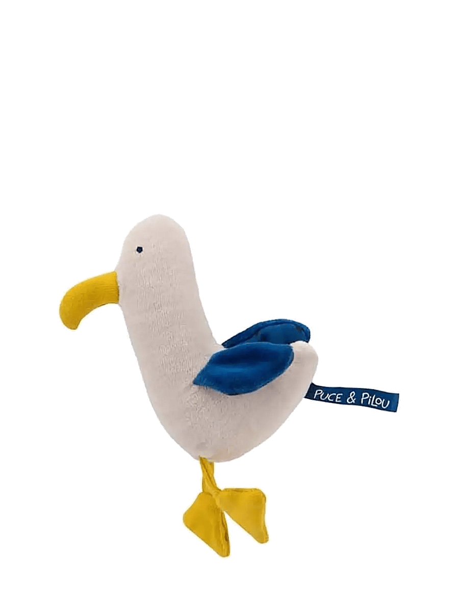 Moulin Roty - Rattle - Marco the Seagull 18 cm - Puce & Pilou - skallror - white - 1